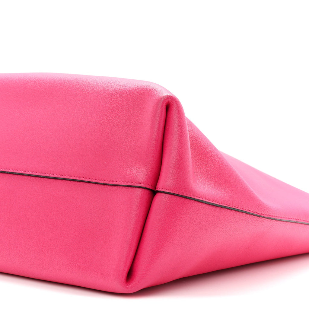 Calfskin Large Shopping Tote Fuchsia