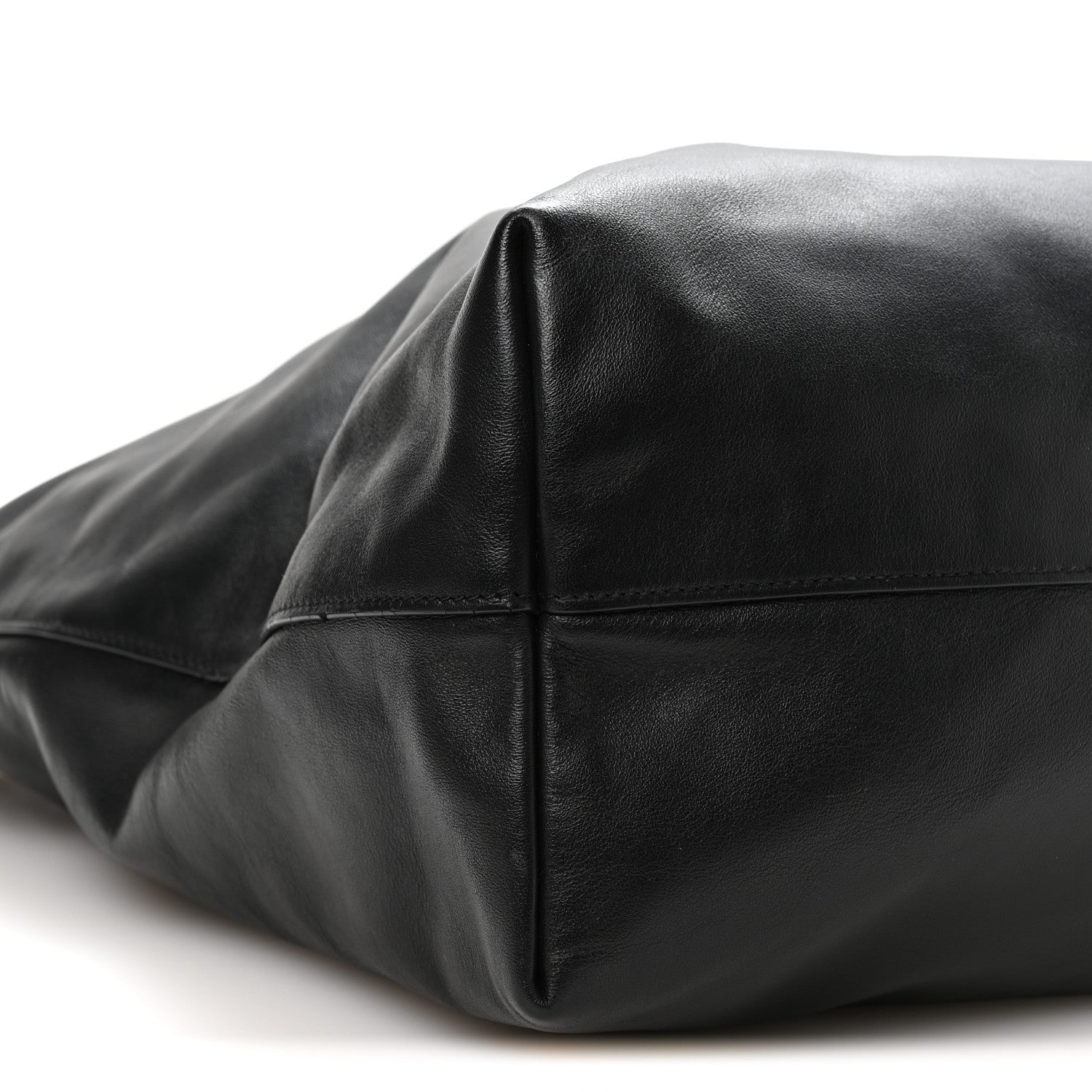 Soft Calf Shopping Tote Black