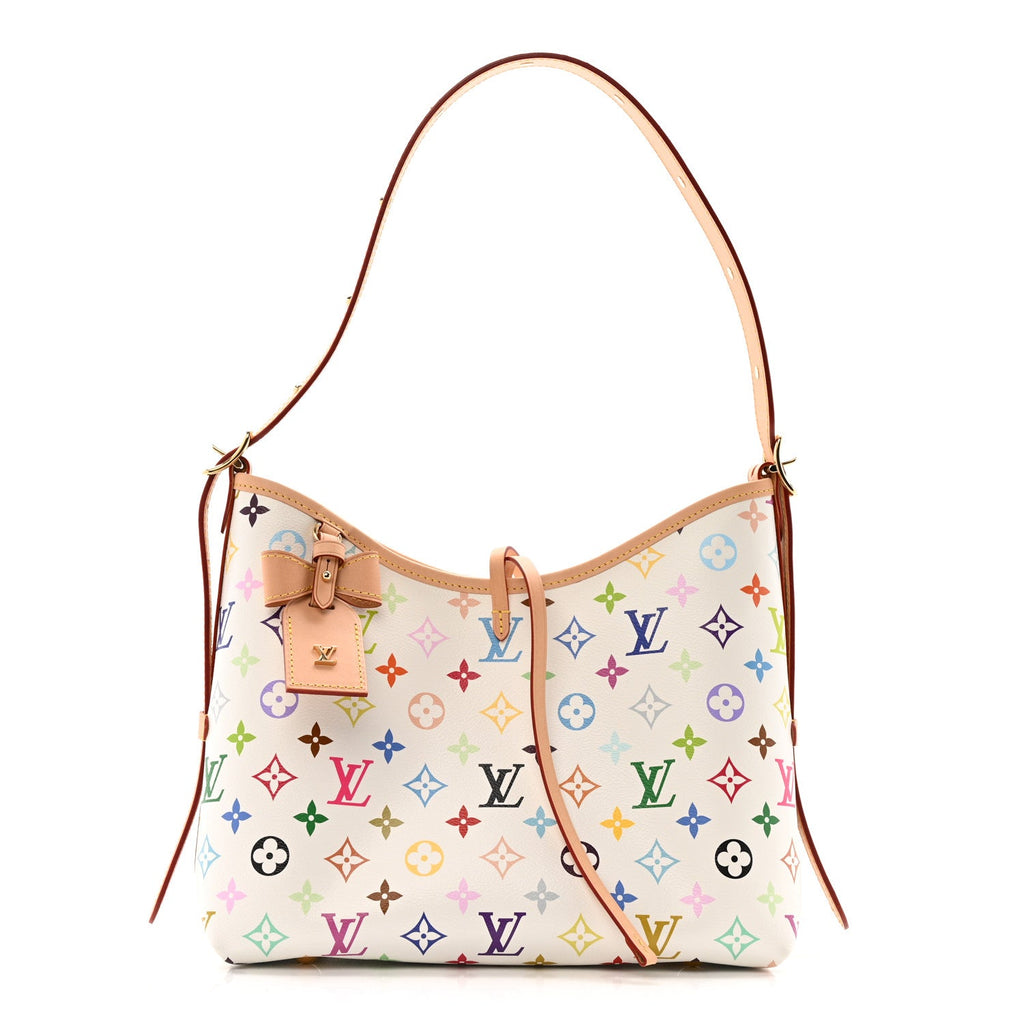 LV x TM Monogram Multicolor CarryAll PM White
