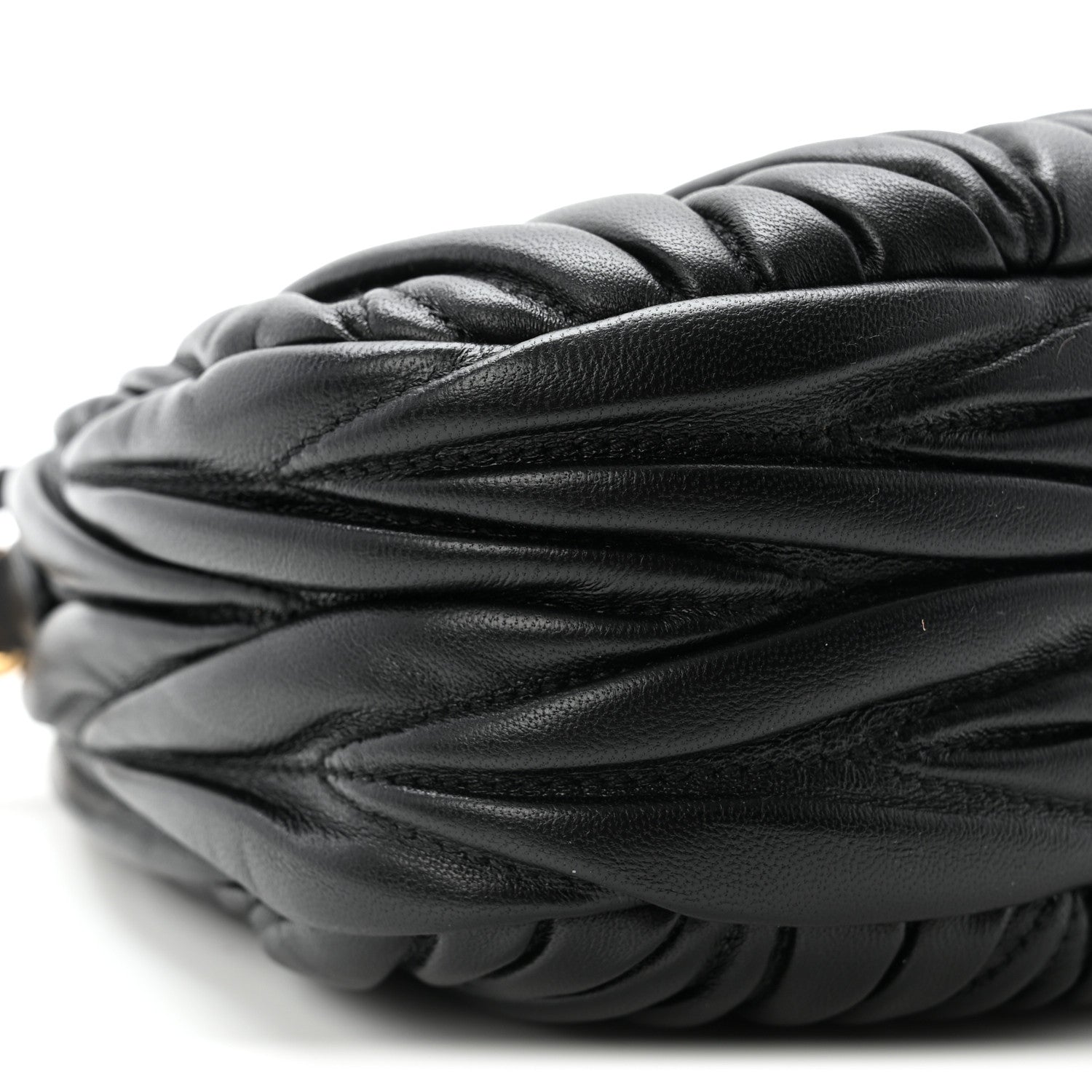 Nappa Matelasse Mini Wander Hobo Black