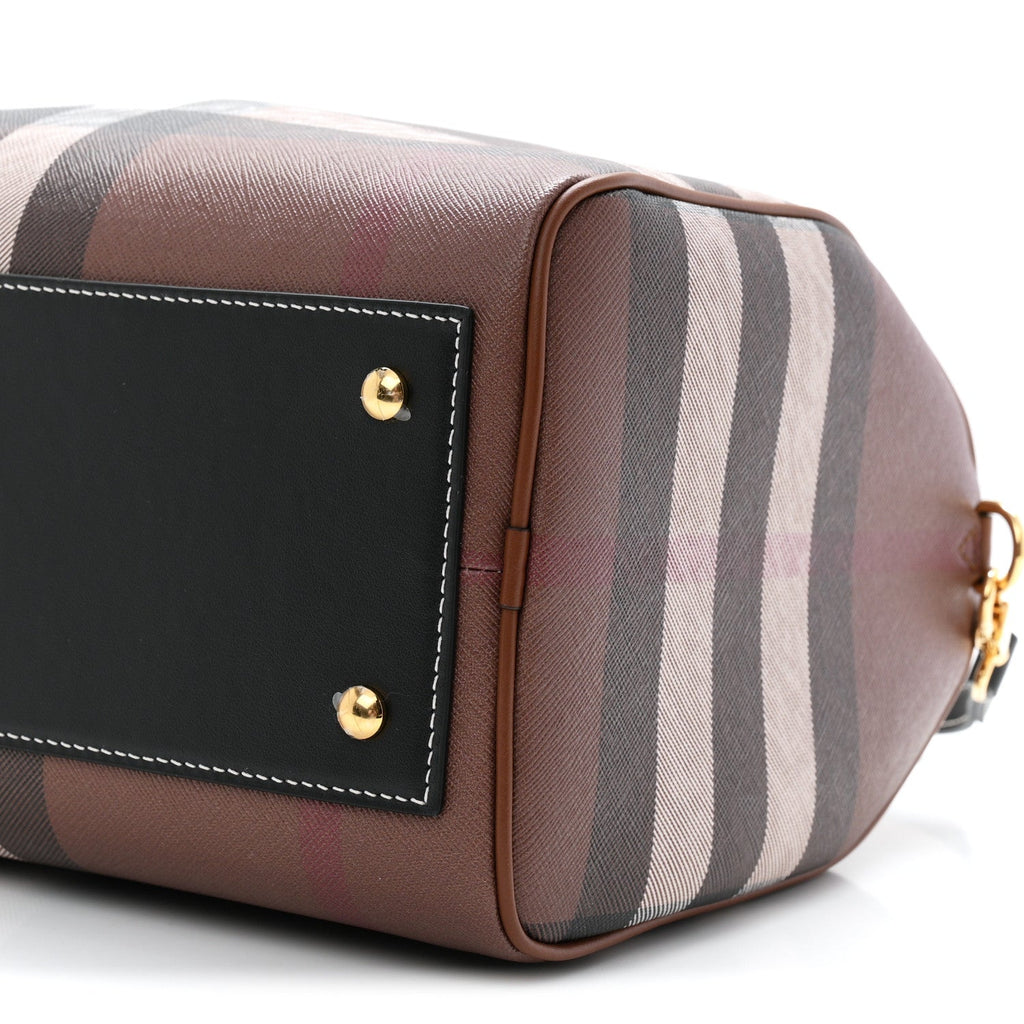 E-canvas Check Bowling Bag Dark Birch Brown