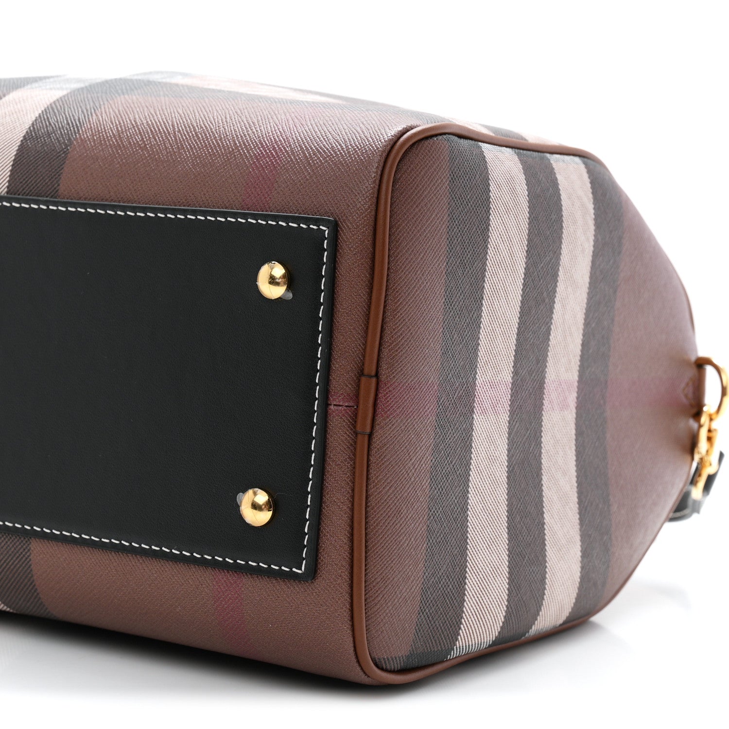 E-canvas Check Bowling Bag Dark Birch Brown