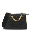 Lambskin Embossed Monogram Coussin PM Black