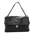 Grained Calfskin Souplissimo Maxi Flap Black