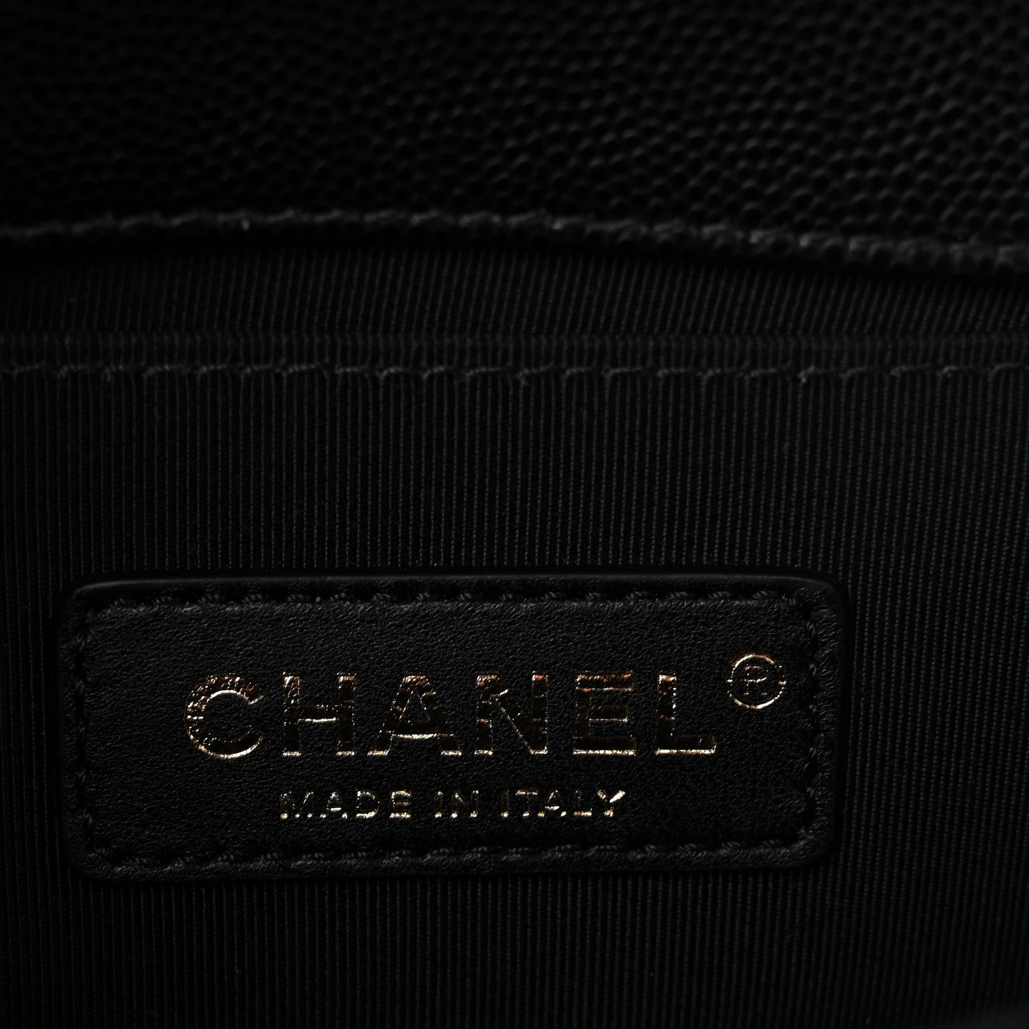 Caviar Quilted Small Boy Flap Black