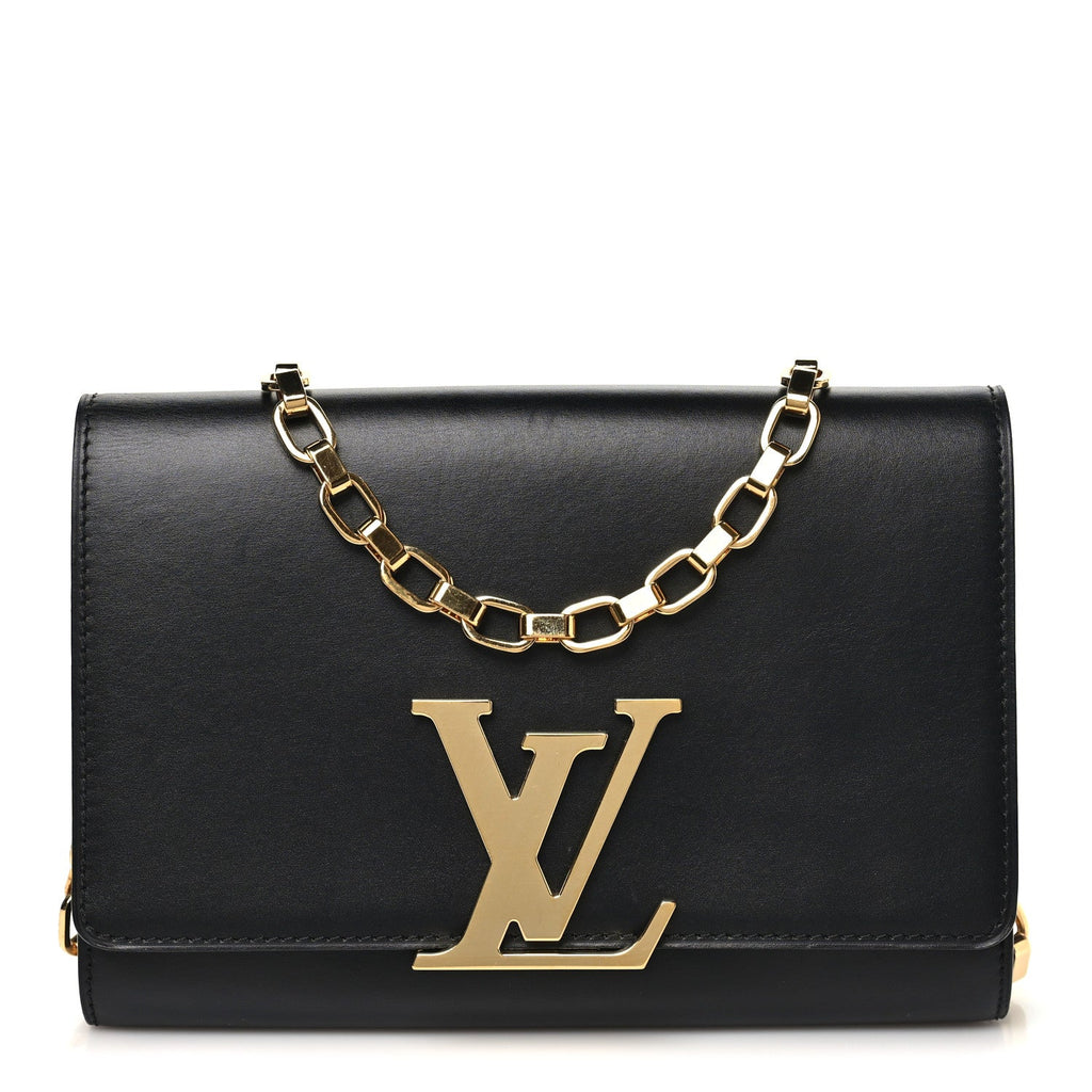 Calfskin Chain Louise GM Black