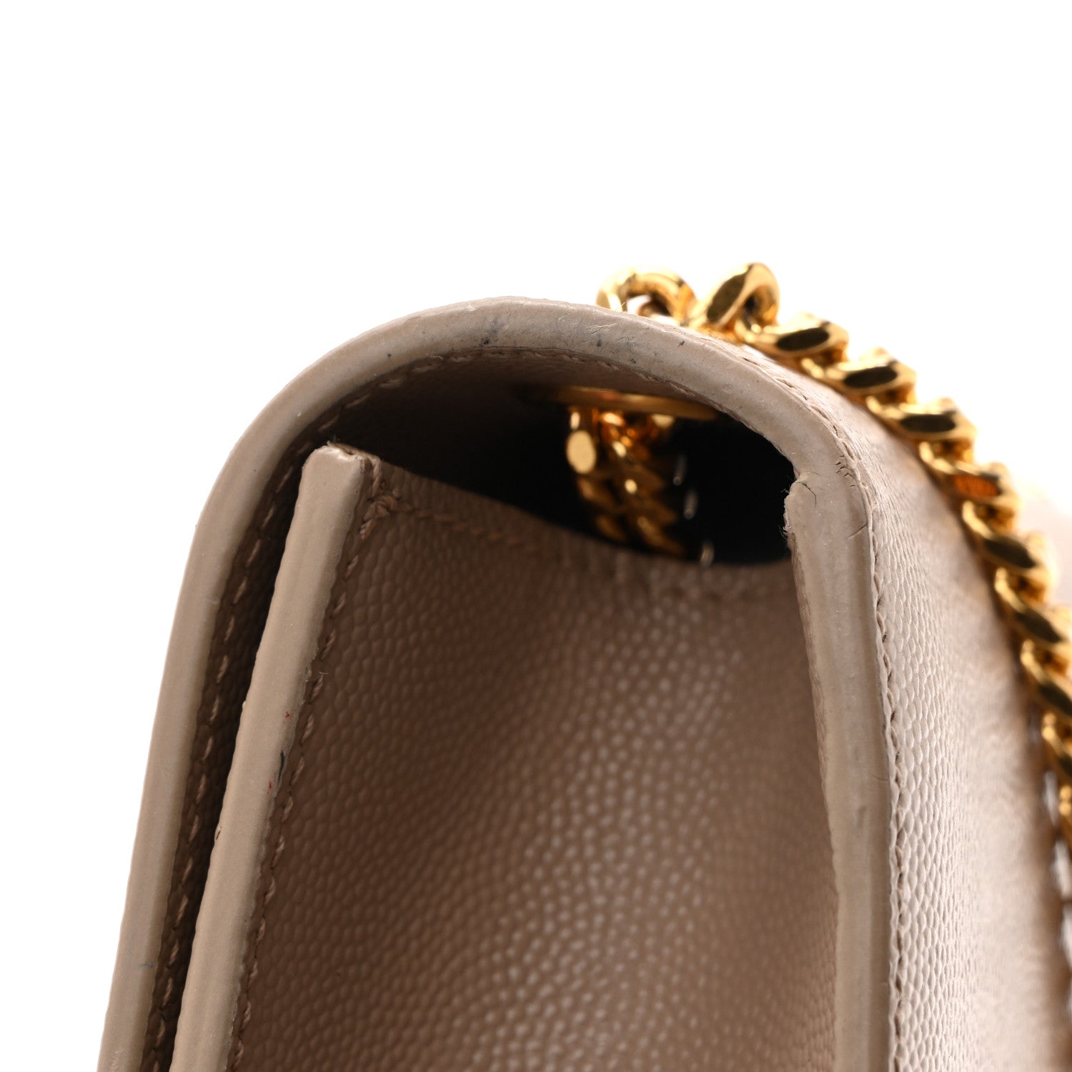 Grain De Poudre Small Monogram Kate Satchel Dark Beige