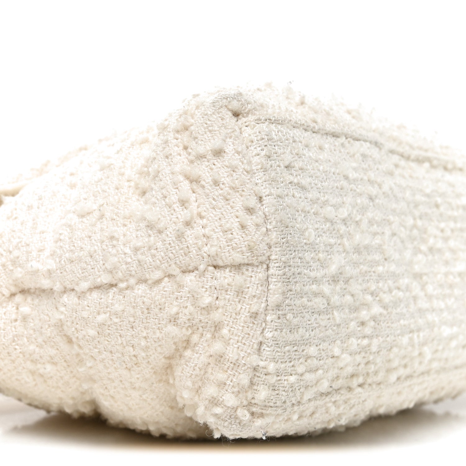 Boucle Tweed Quilted Small Loulou Puffer Monogram Chain Satchel Crema Soft