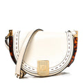 Vitello King Plexiglass Moonlight Shoulder Bag White Ice