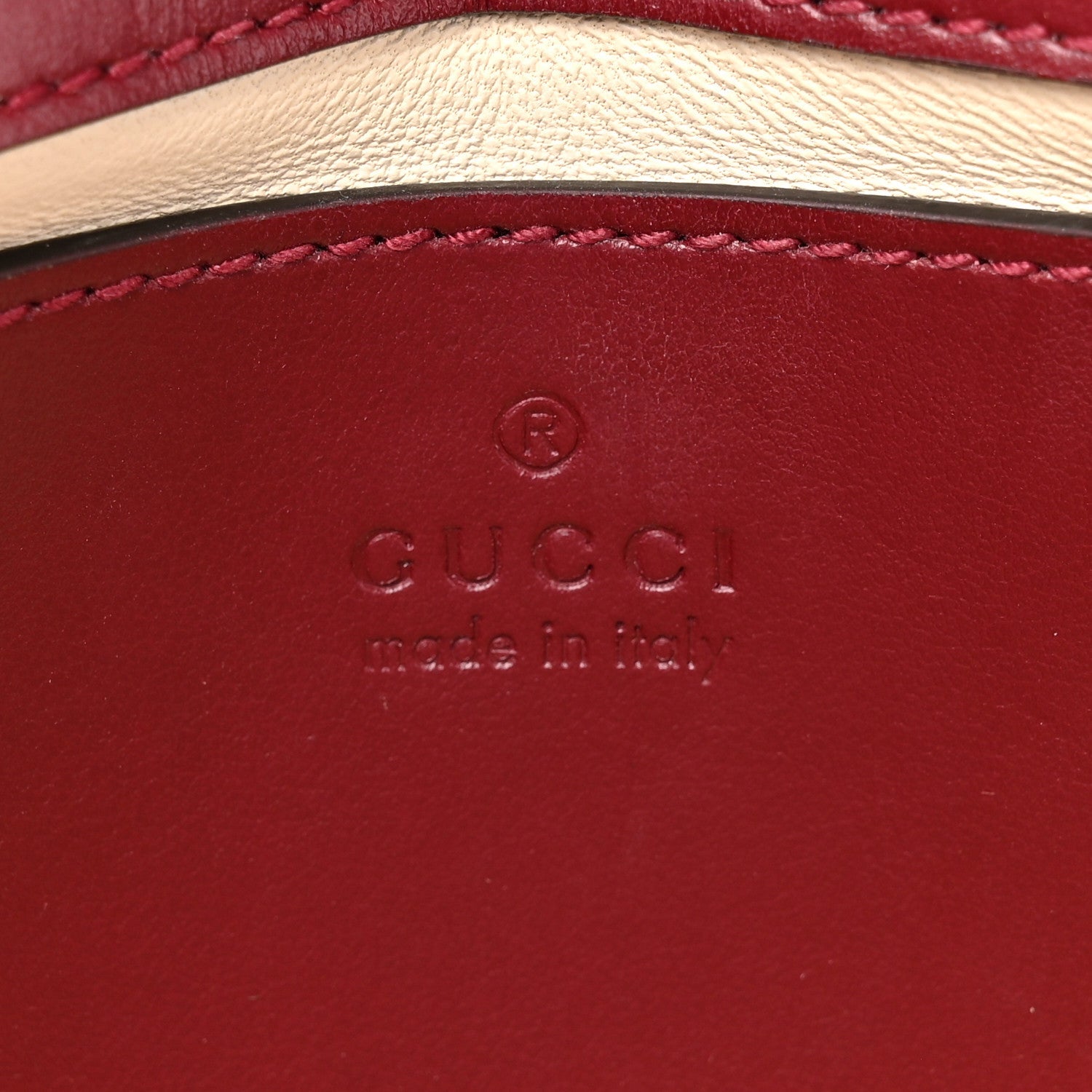 Calfskin Matelasse Mini GG Marmont Shoulder Bag Rosso Ancora