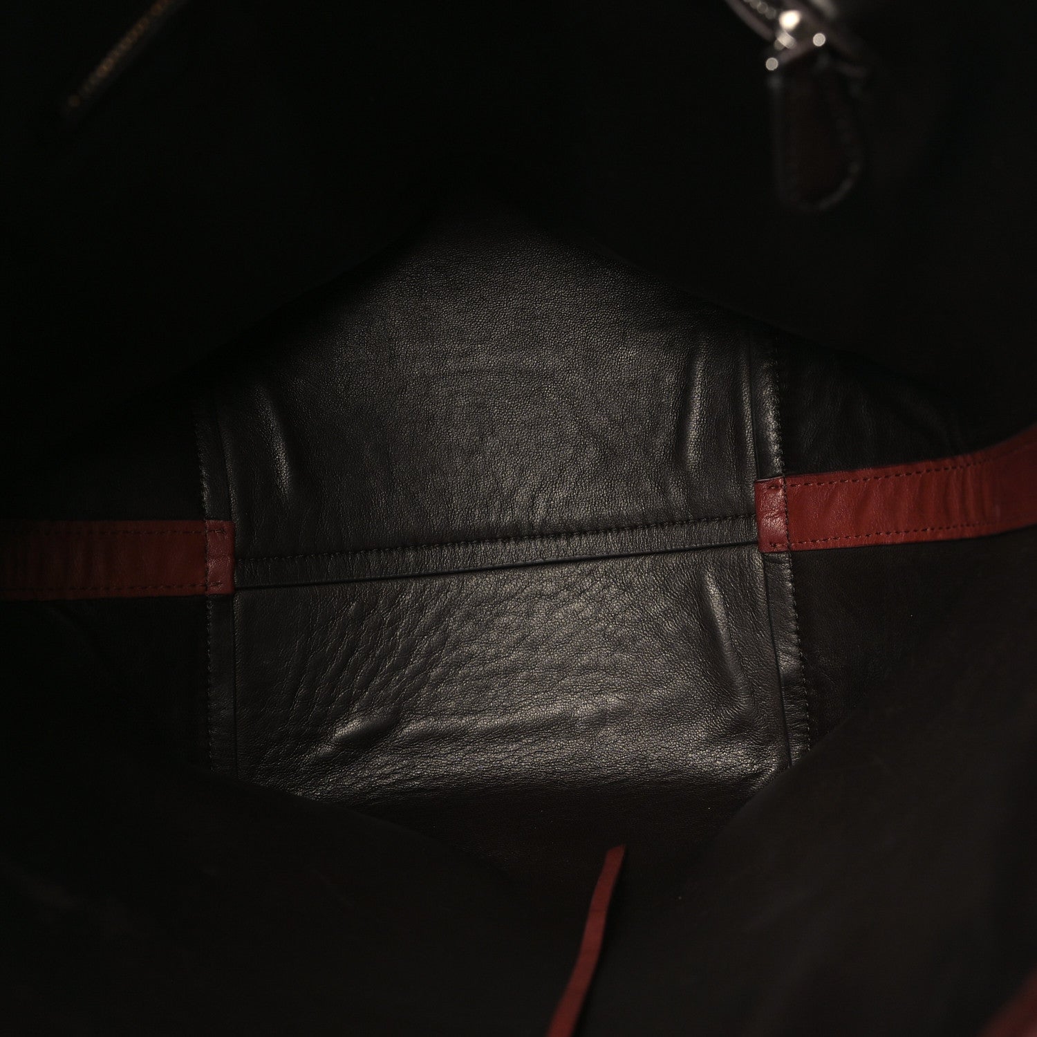 Polished Saddle Calfskin Medium N/S Park Tote Burnt Wood