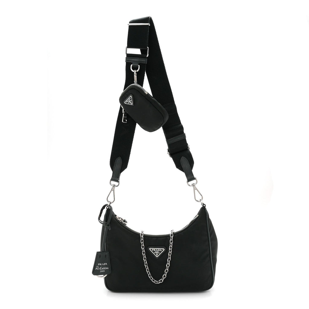 Nylon Re-Edition 2005 Shoulder Bag Smeraldo
