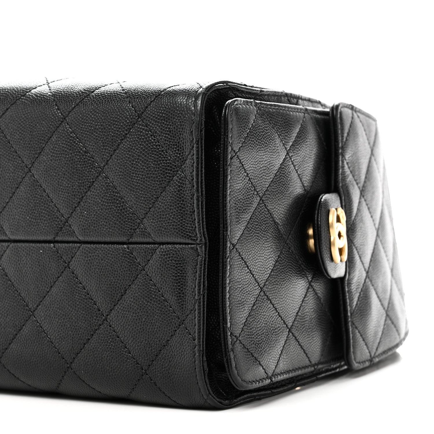 Caviar Quilted Small Chanel 25 Handbag Black