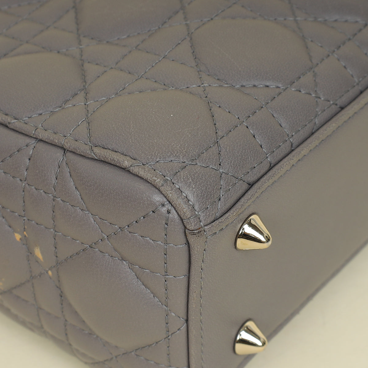 Christian Dior Gray My ABCDior Lady Dior Small Bag