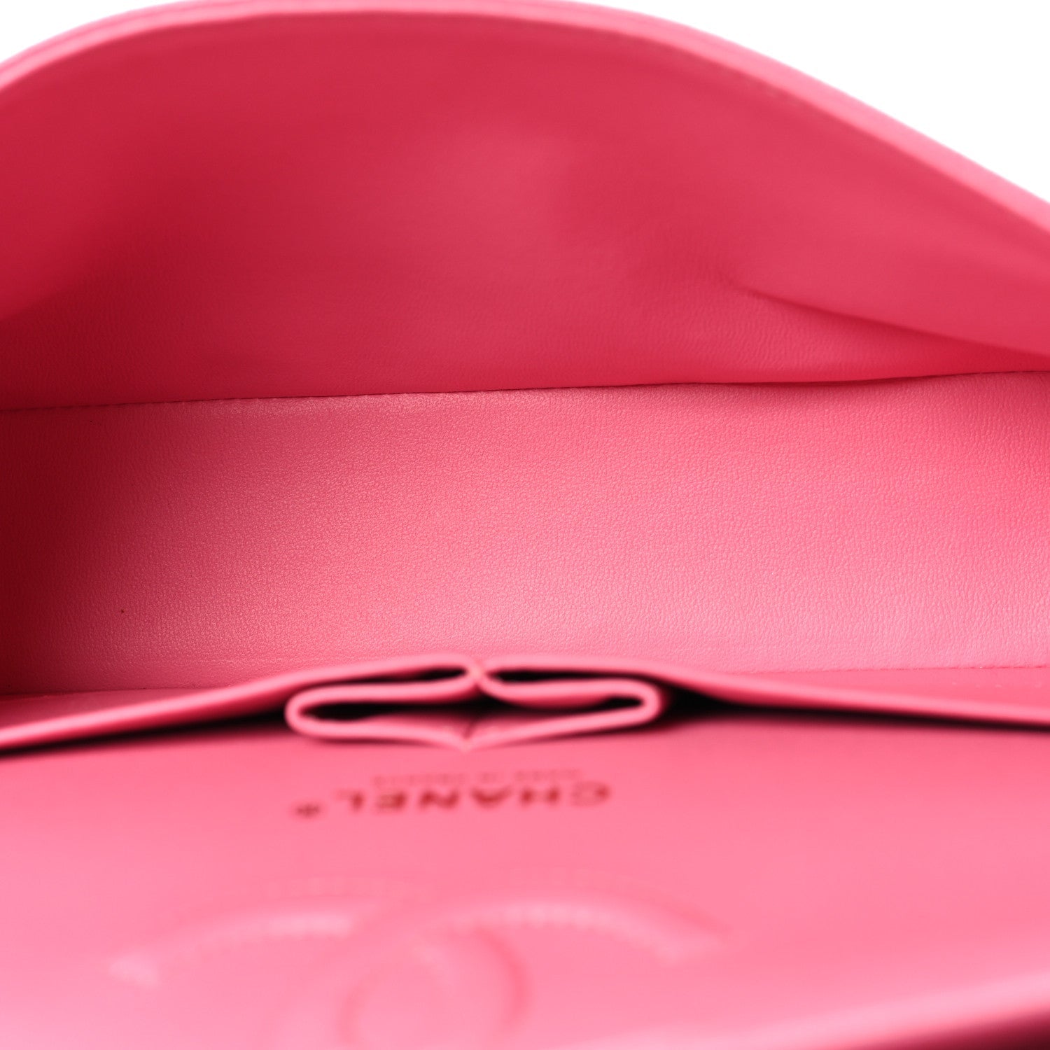 Caviar Quilted Medium Double Flap Pink