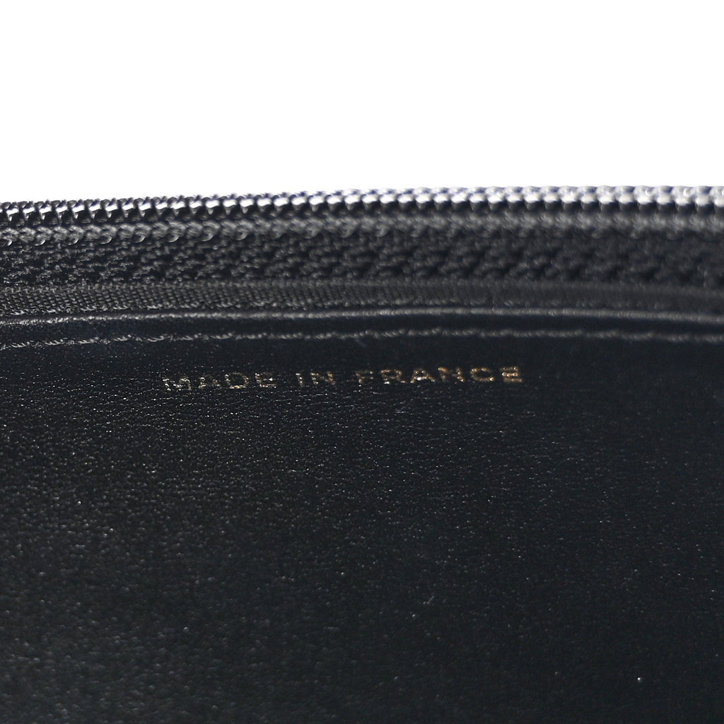 Caviar Quilted Boy Wallet On Chain WOC Black