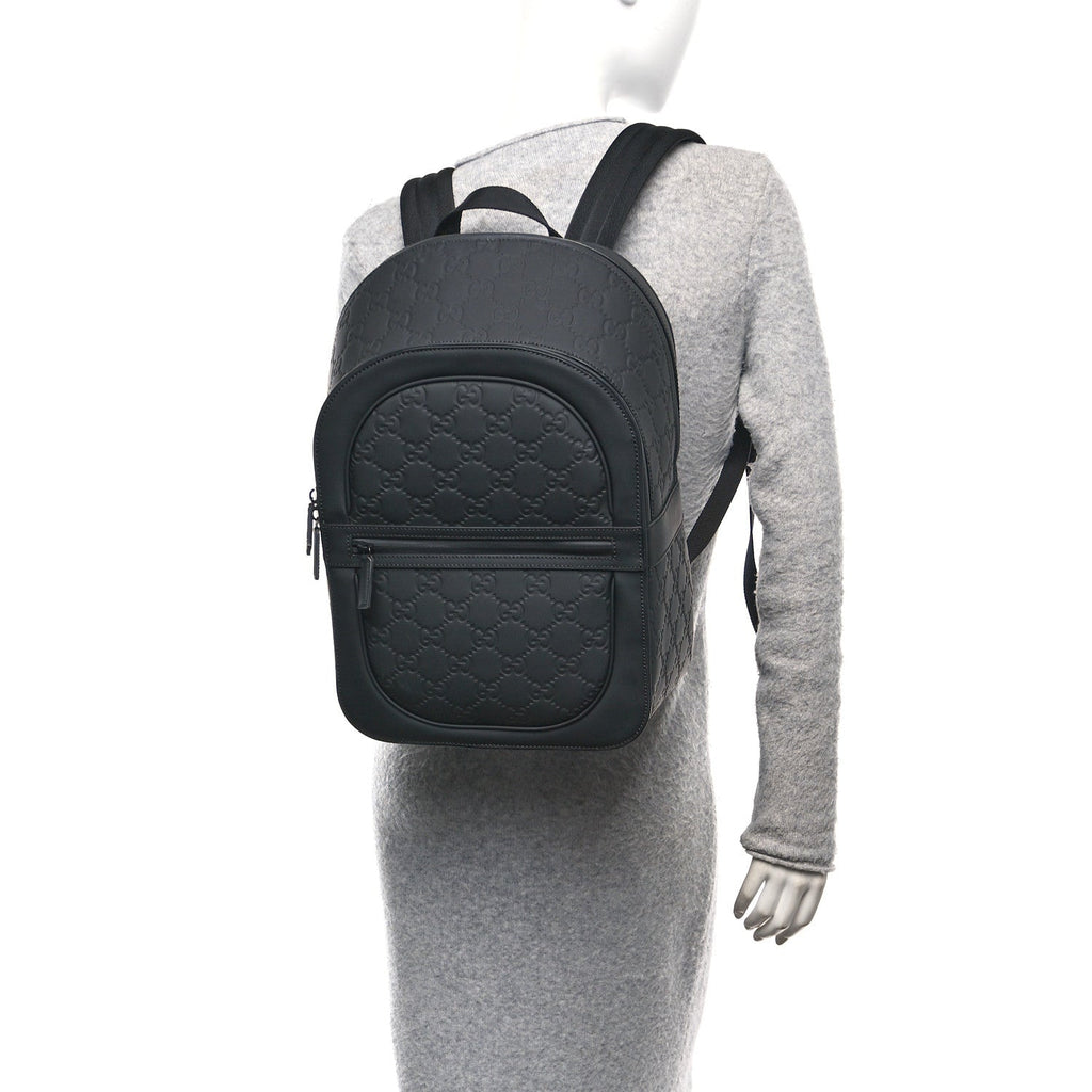 Rubber GG Backpack Black