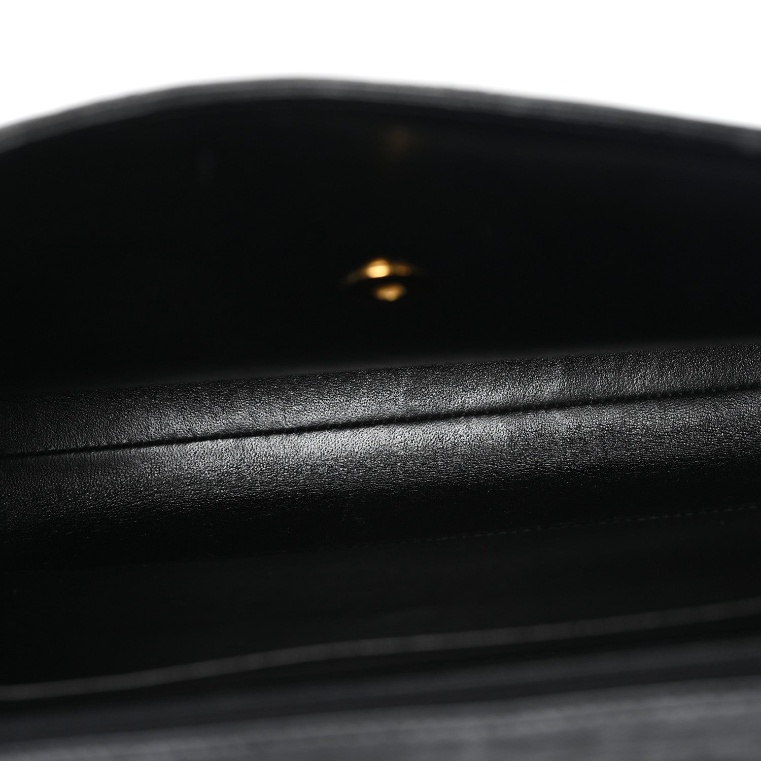 Lambskin Quilted Briefcase Laptop Bag Black