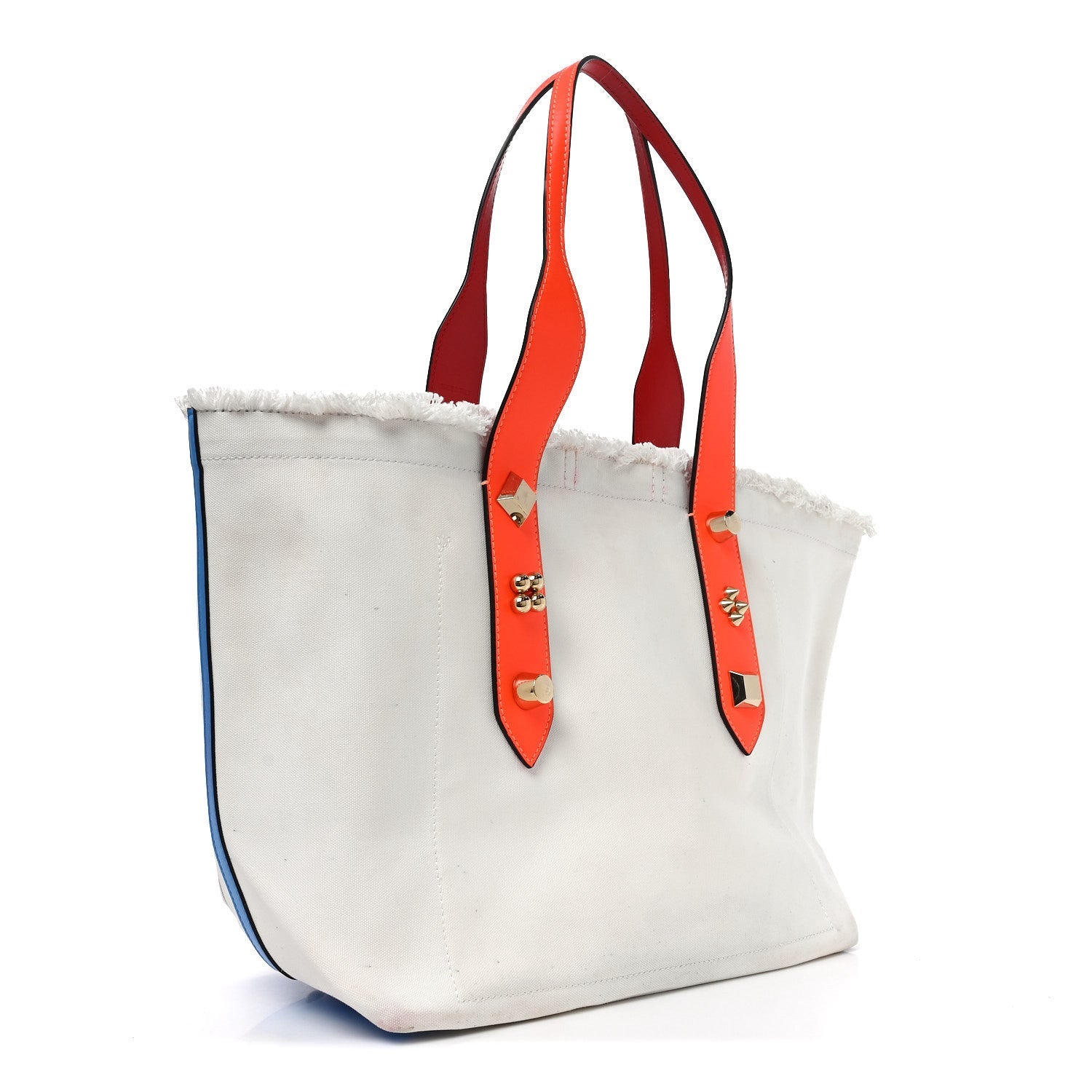 Canvas Frangibus Tote White Multicolor