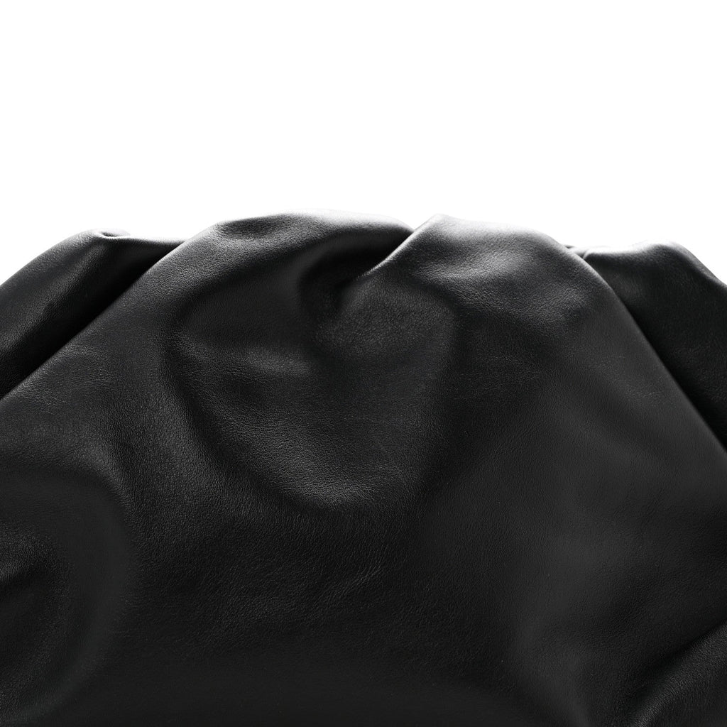 Smooth Butter Calf The Pouch Oversized Clutch Black