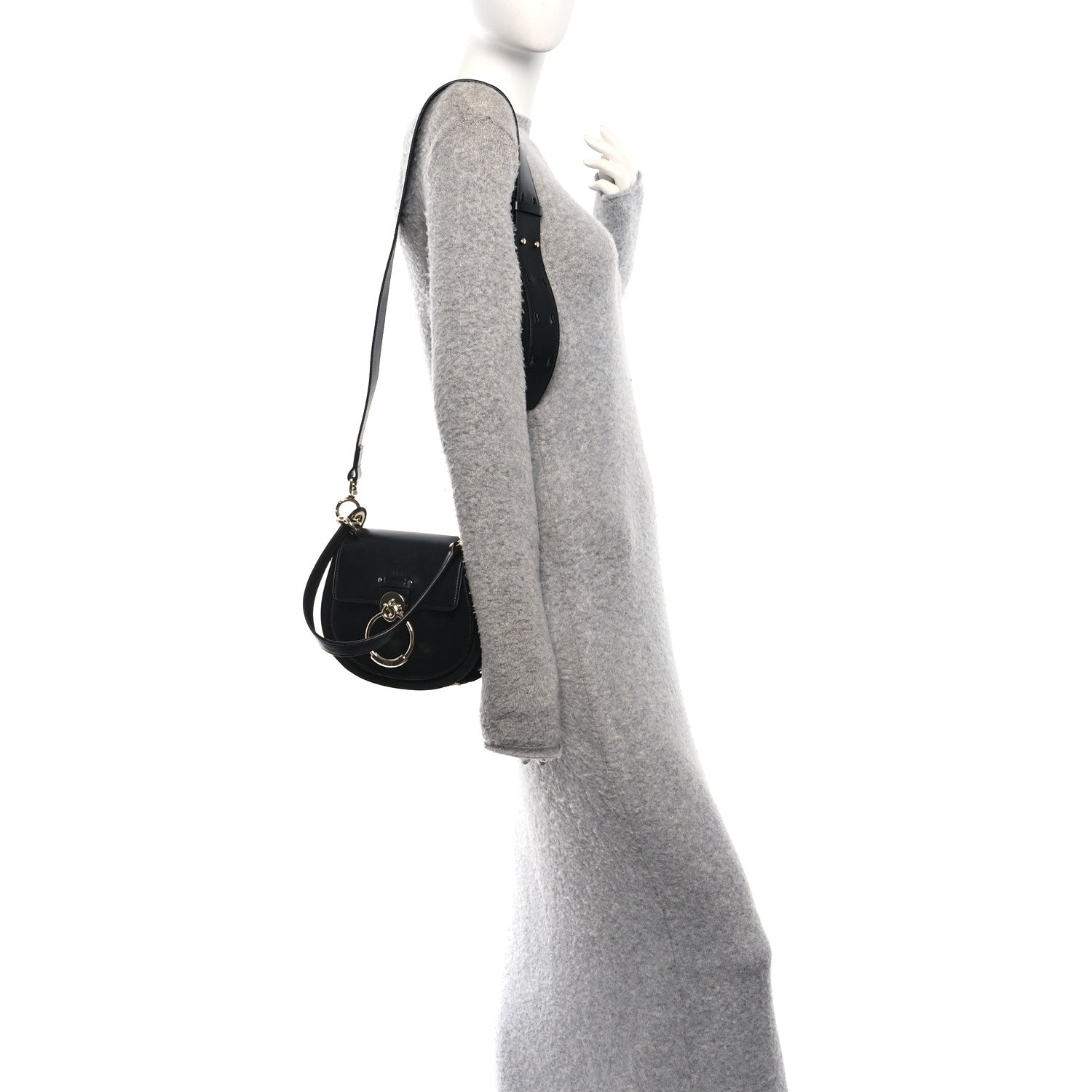 Calfskin Small Tess Bag Black