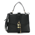 Grained Calfskin Medium Aby Day Shoulder Bag Black