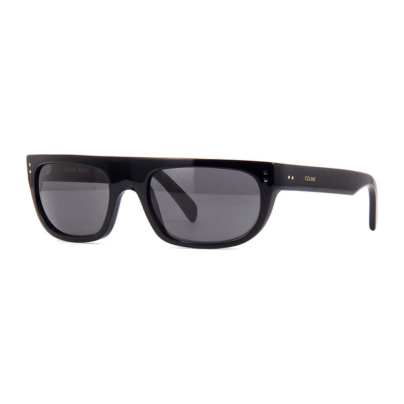 Celine Sunglasses Square Full Rim, Black Frame and Grey Lens CL40101I01A
