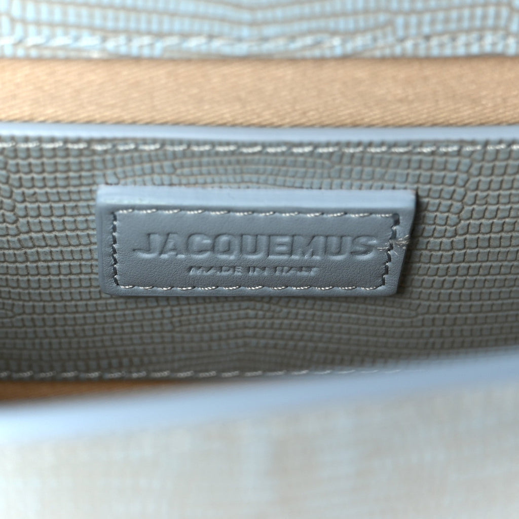 Calfskin Lizard Embossed Le Grand Bambino Light Blue