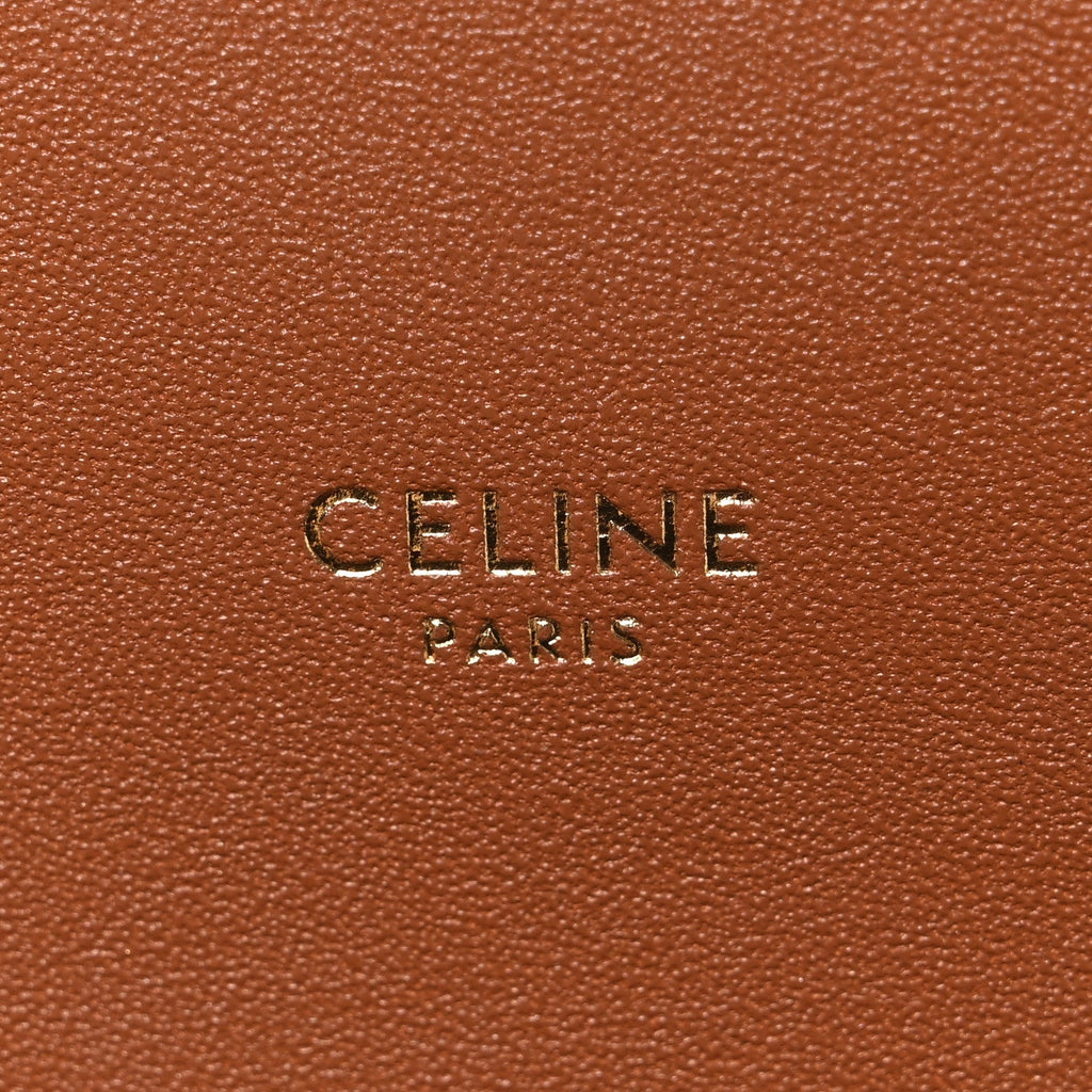 Textile Calfskin Classique Triomphe Bag Natural Tan