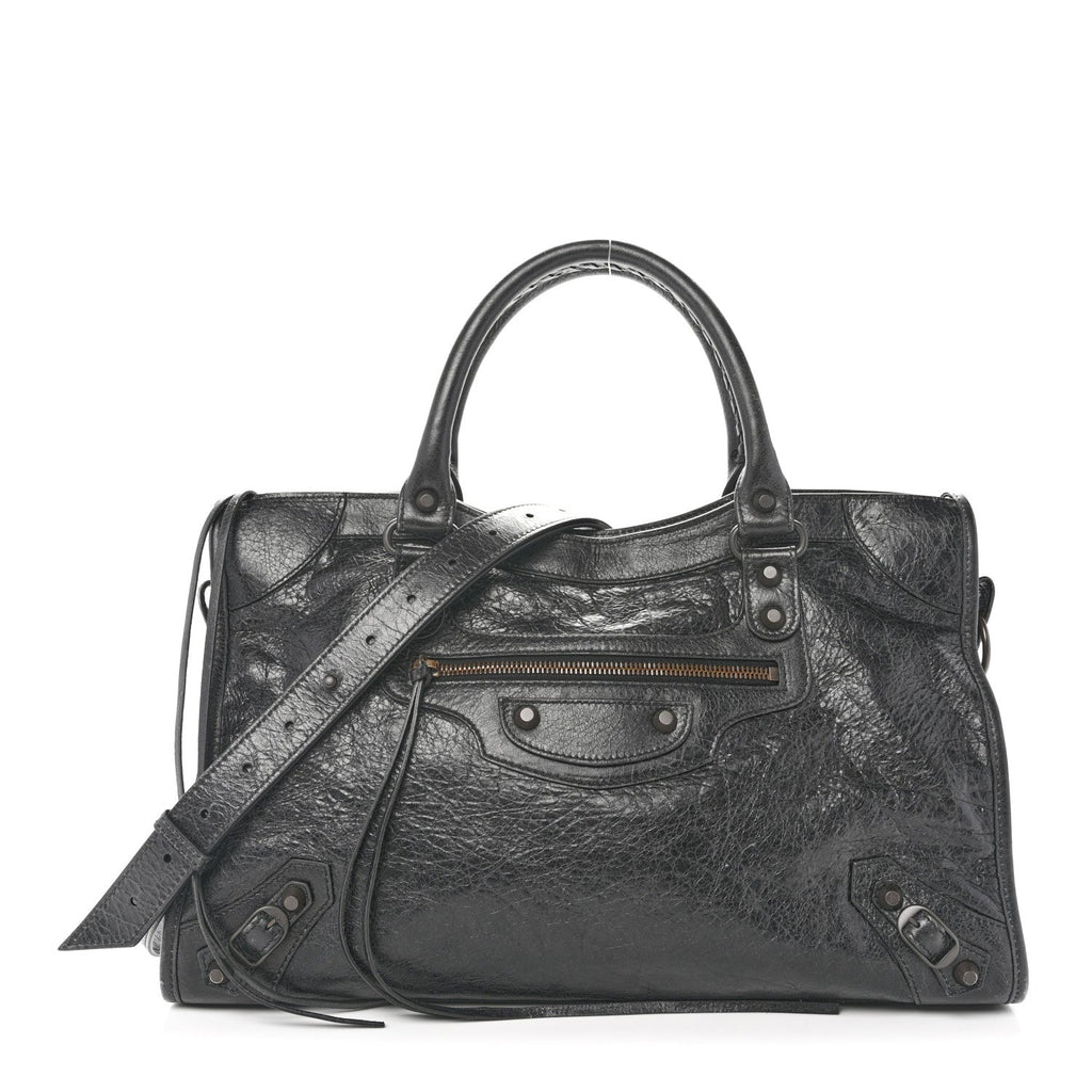 Arena Lambskin Classic Hardware Medium Le City Black