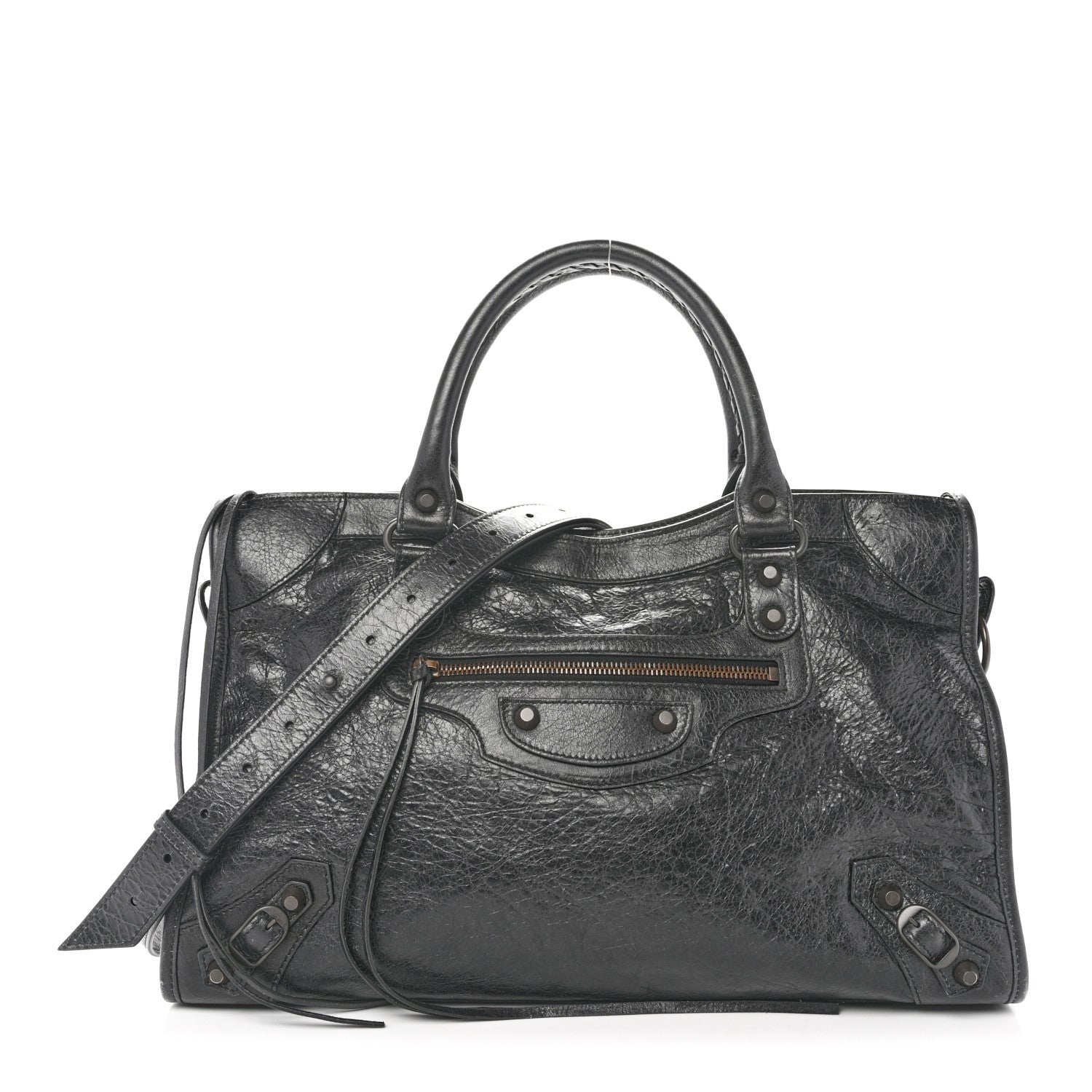Arena Lambskin Classic Hardware Medium Le City Black
