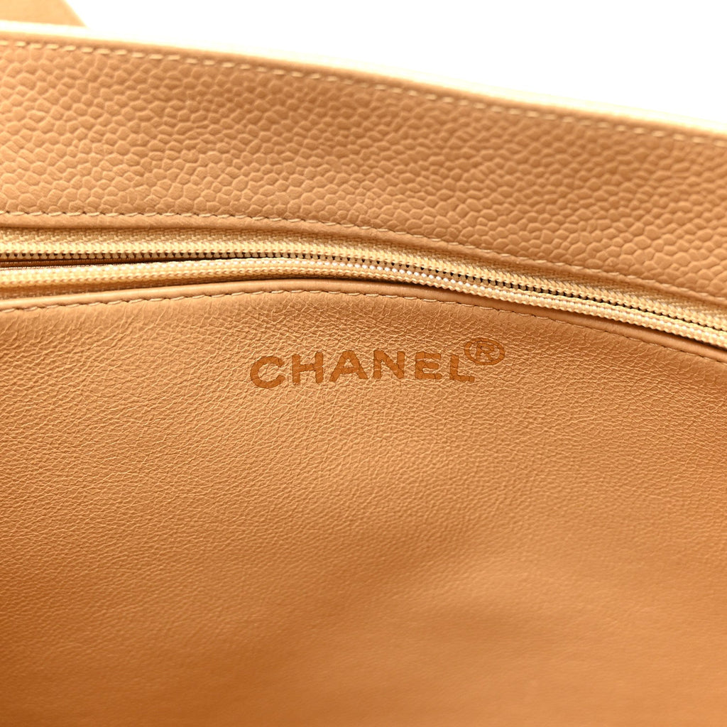Caviar Timeless CC Tote Beige