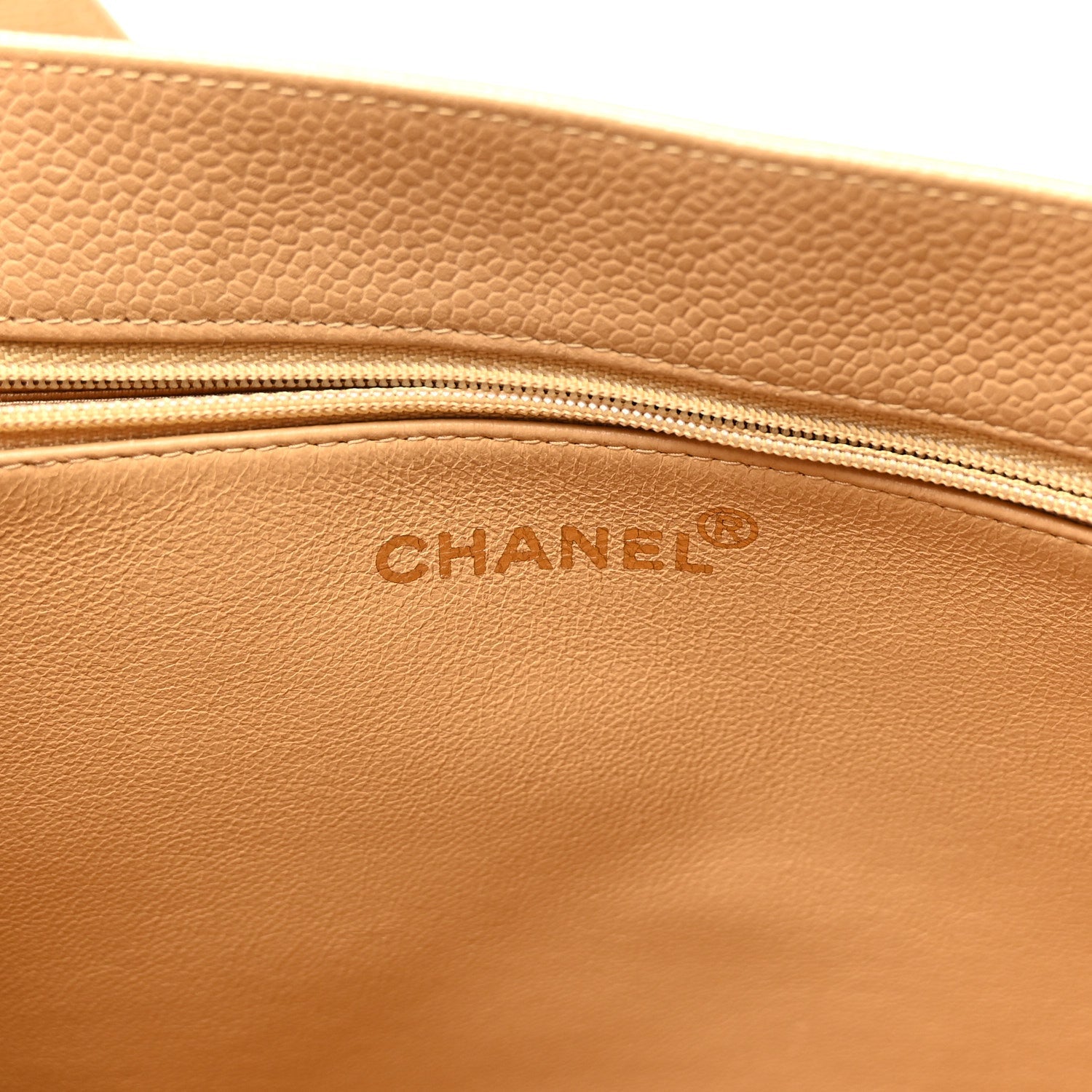 Caviar Timeless CC Tote Beige