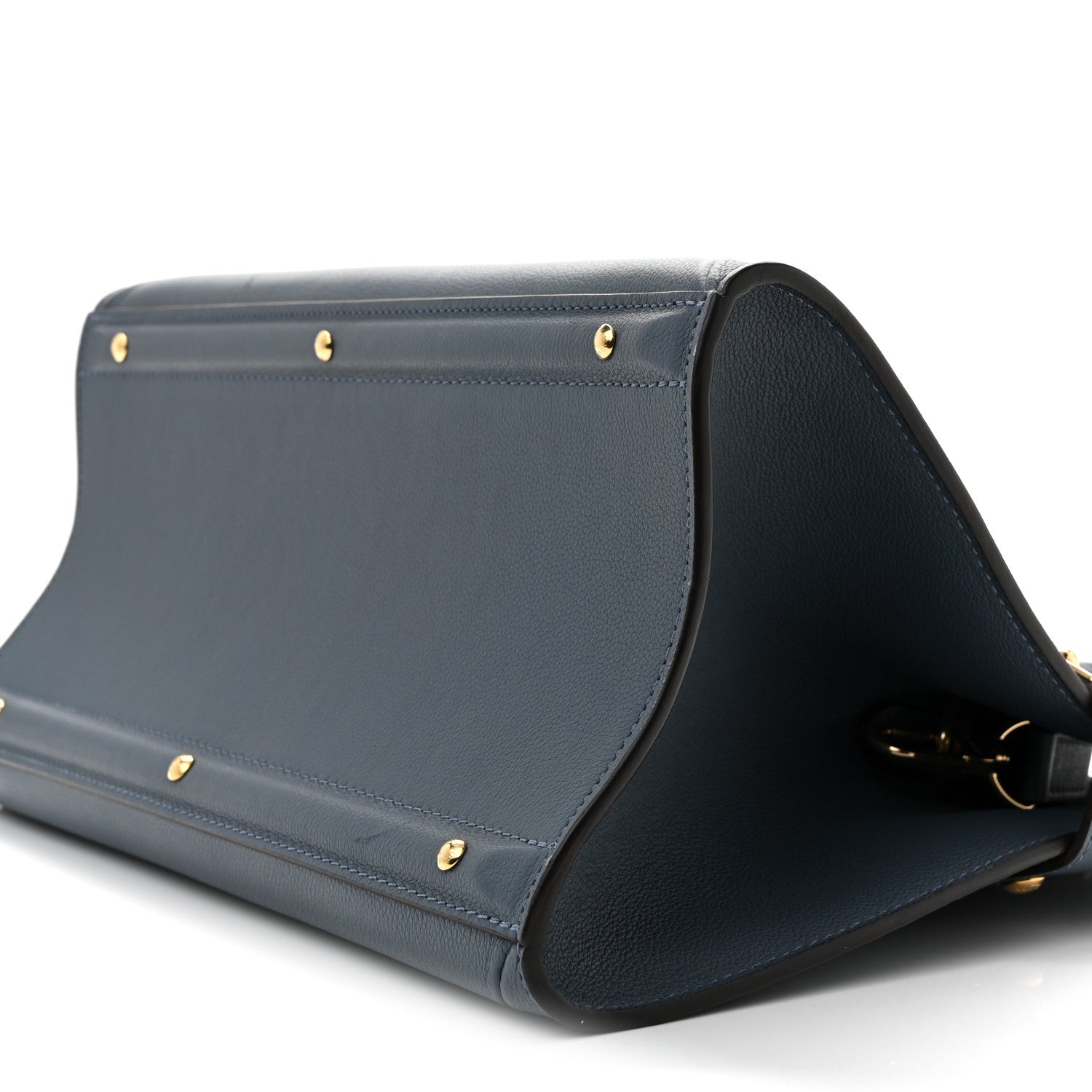 Grained Calfskin Steamer MM Blue