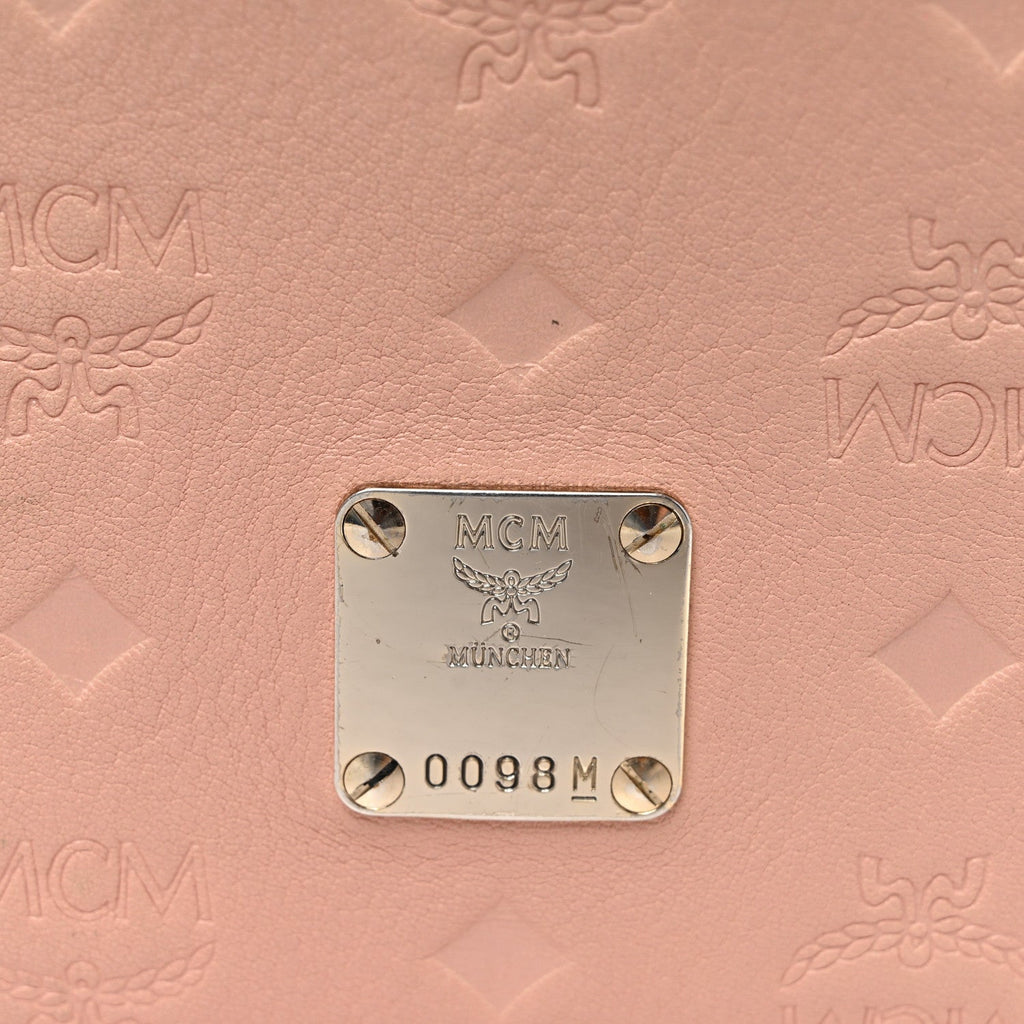 Calfskin Ottomar Monogram Small Crossbody Zip Messenger Pouch Pink Blush