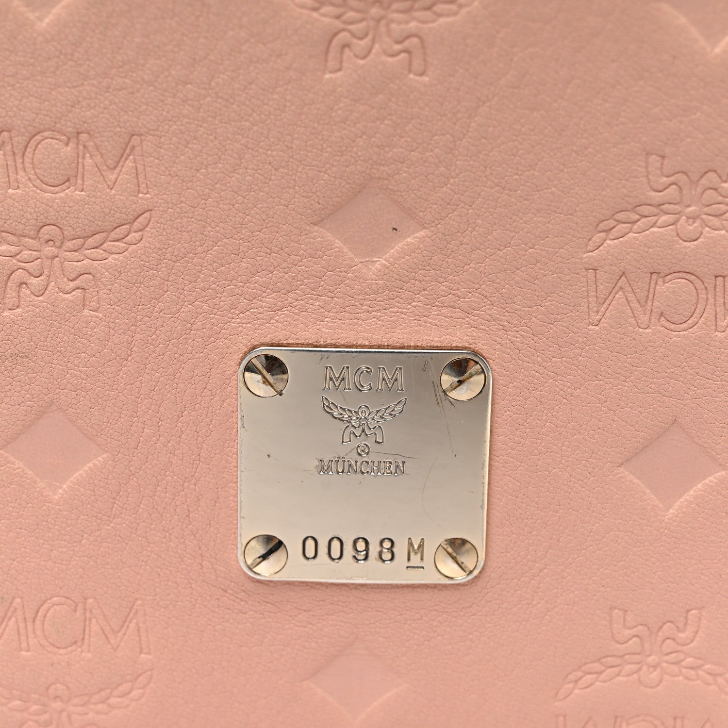 Calfskin Ottomar Monogram Small Crossbody Zip Messenger Pouch Pink Blush