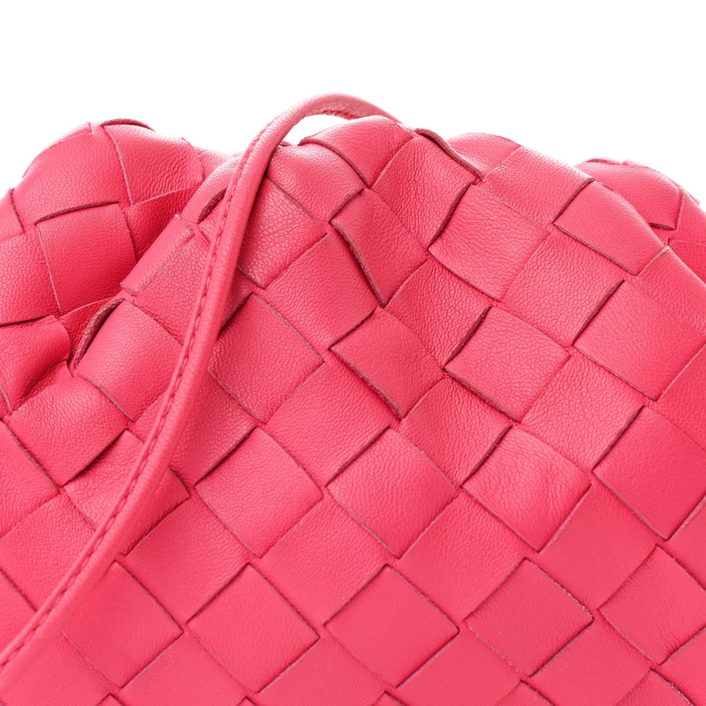 Nappa Intrecciato The Mini Pouch Rosa Shock