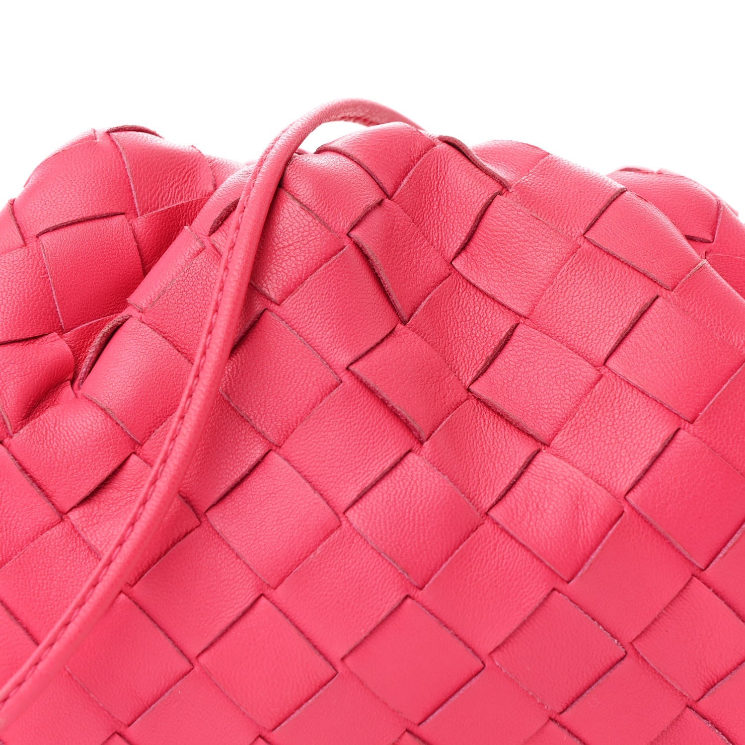 Nappa Intrecciato The Mini Pouch Rosa Shock