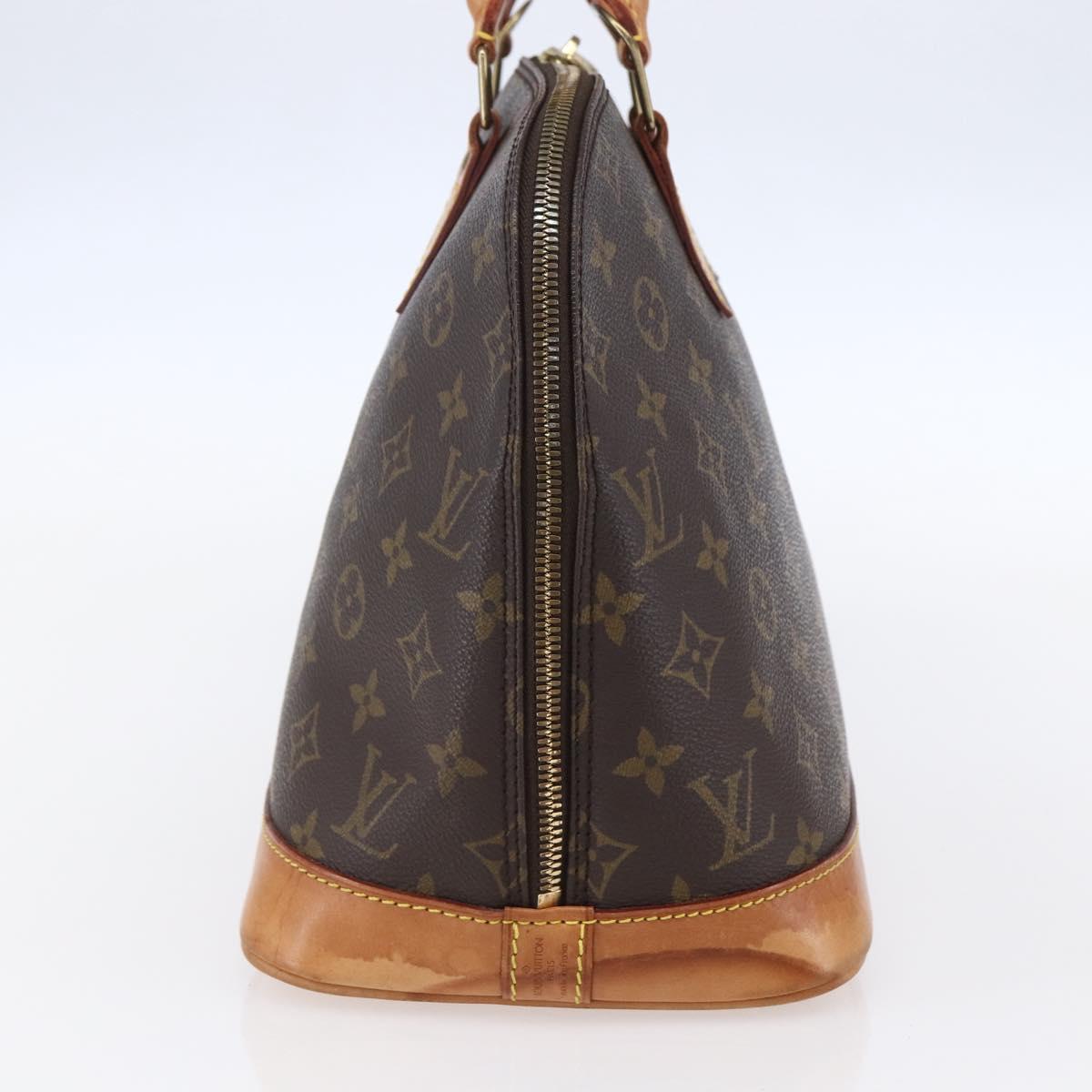 Louis Vuitton Alma Handbag Monogram Canvas Brown Canvas Handbag (Authentic  )