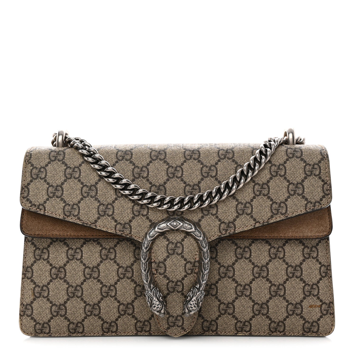 GG Supreme Monogram Small Dionysus Shoulder Bag Taupe