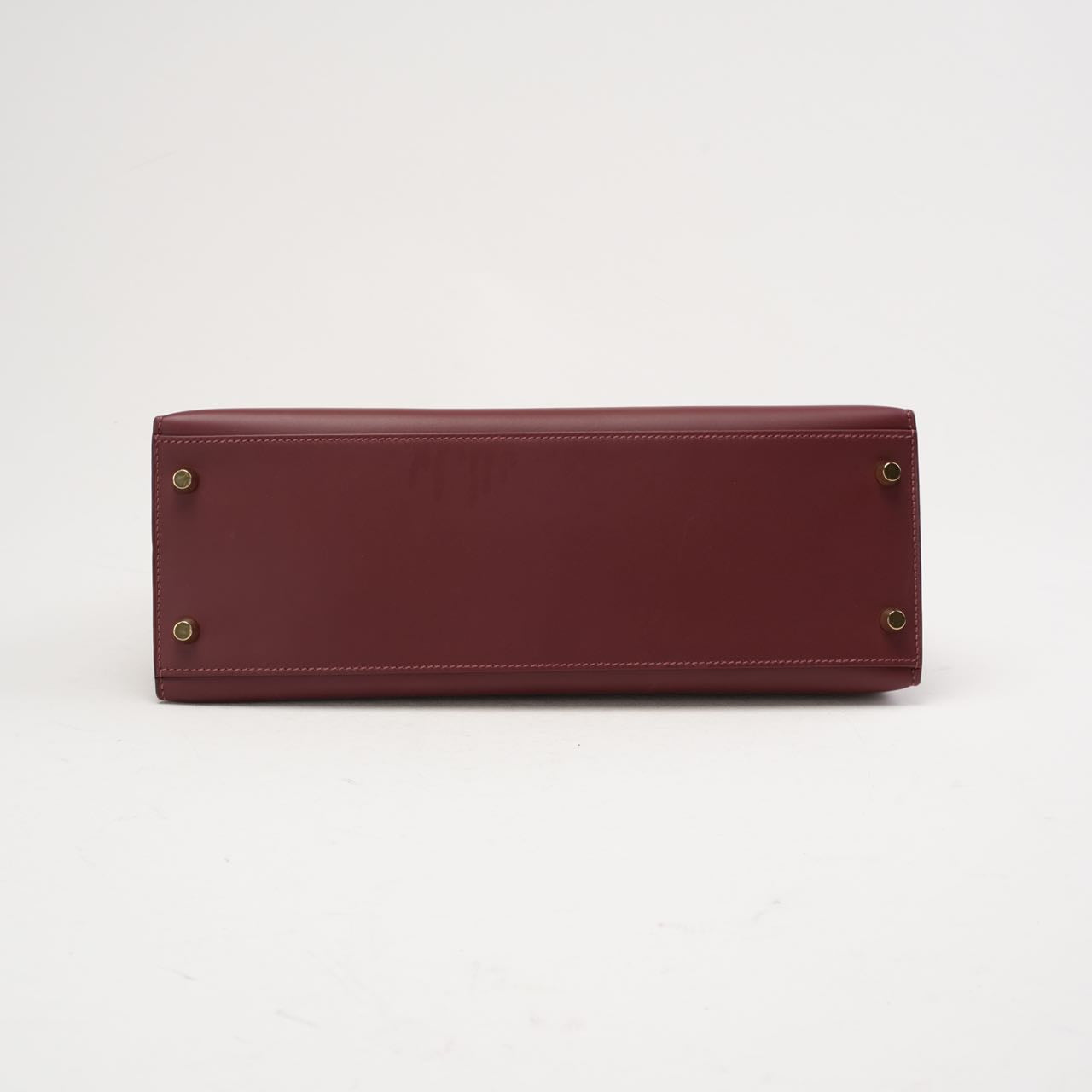 Hermès Kelly 32 Sellier Red (Rouge H) Box Leather 2017