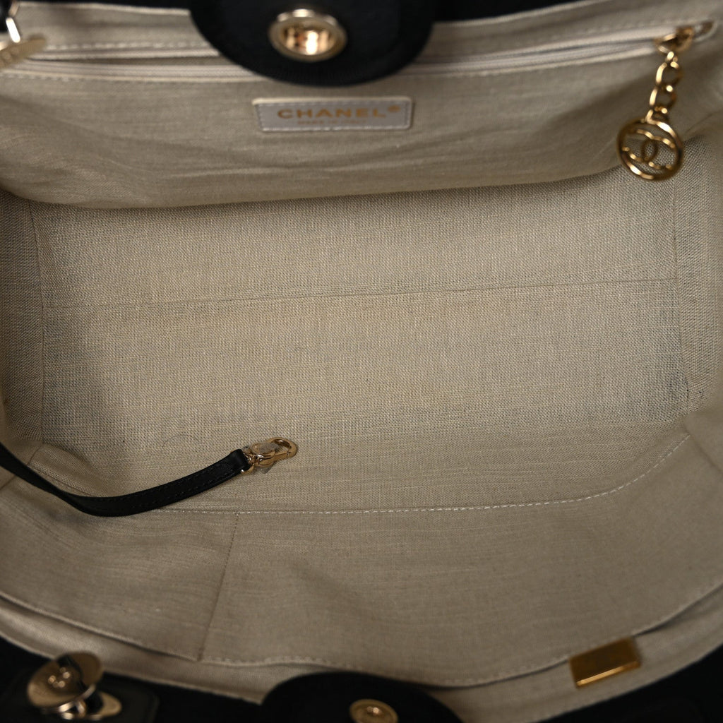 Mixed Fibers Small Deauville Tote Black