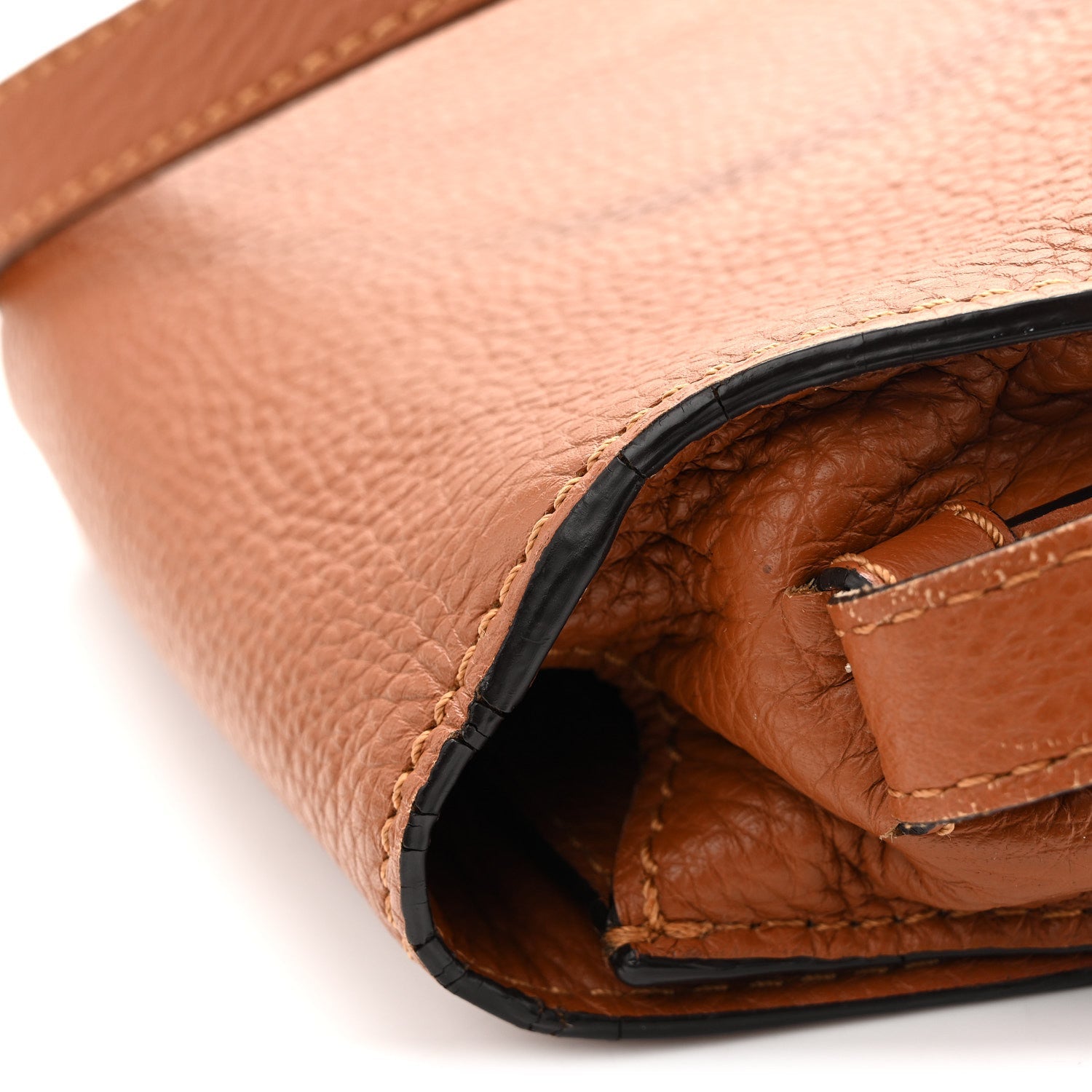 Calfskin Mini Marcie Round Crossbody Bag Tan