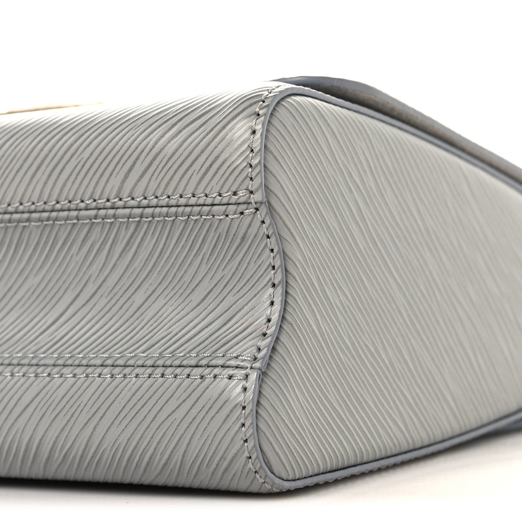 Epi Moonstone Twist Shoulder Bag MM Grey