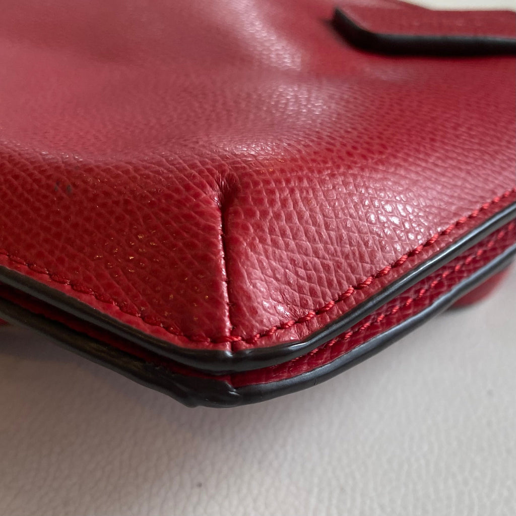 COACH Double Zip Crossbody Red