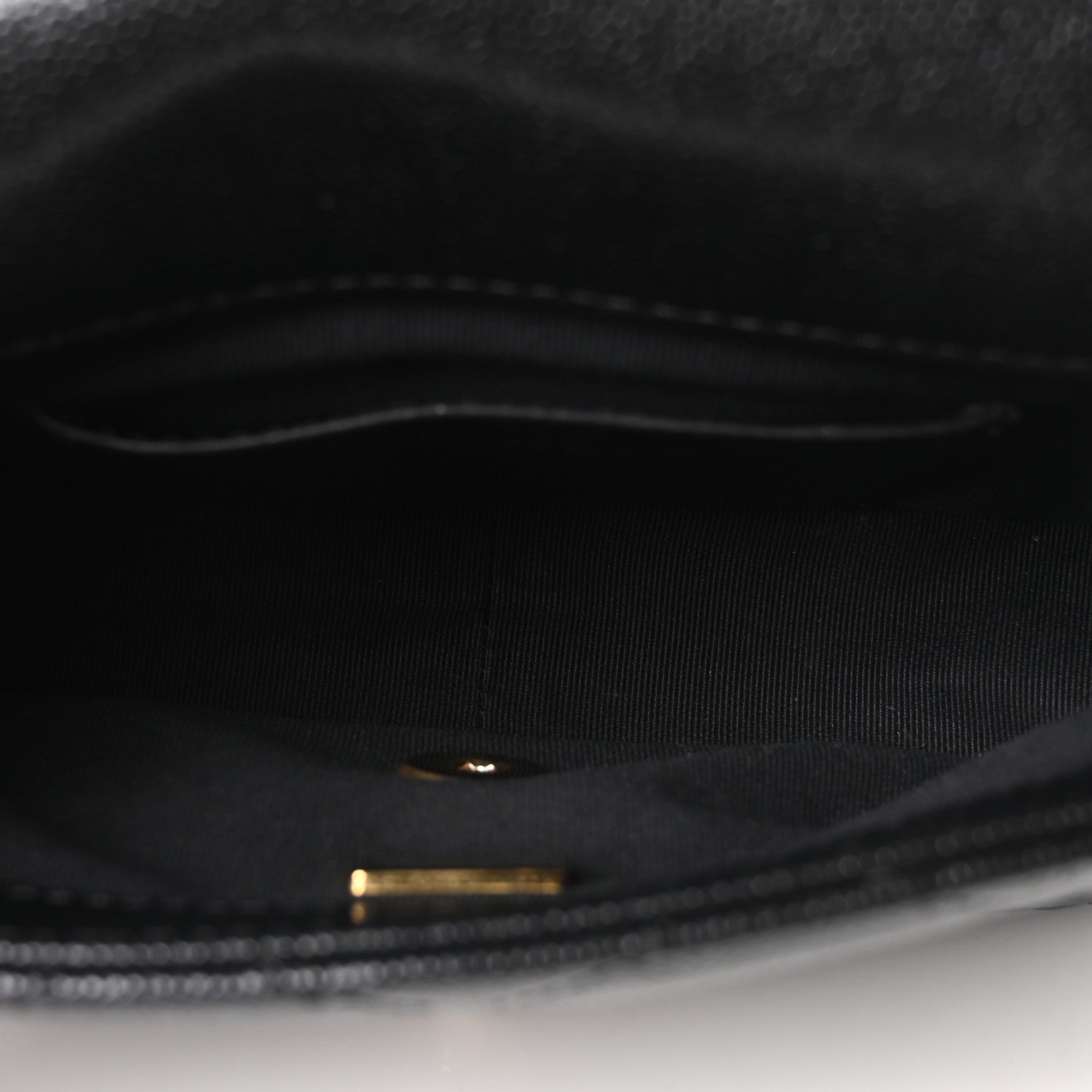 Caviar Quilted Funky Match Mini Flap Black