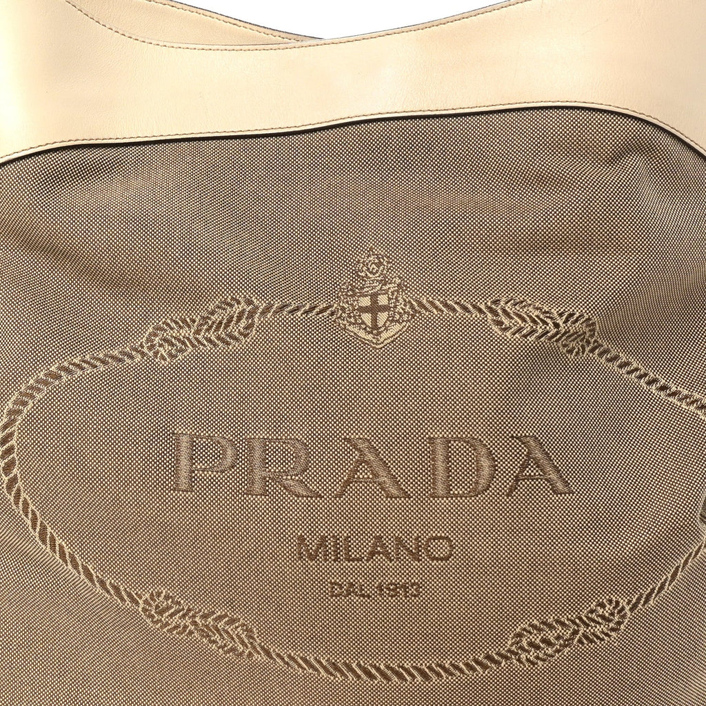 Jacquard Logo Shoulder Bag Corda Cera