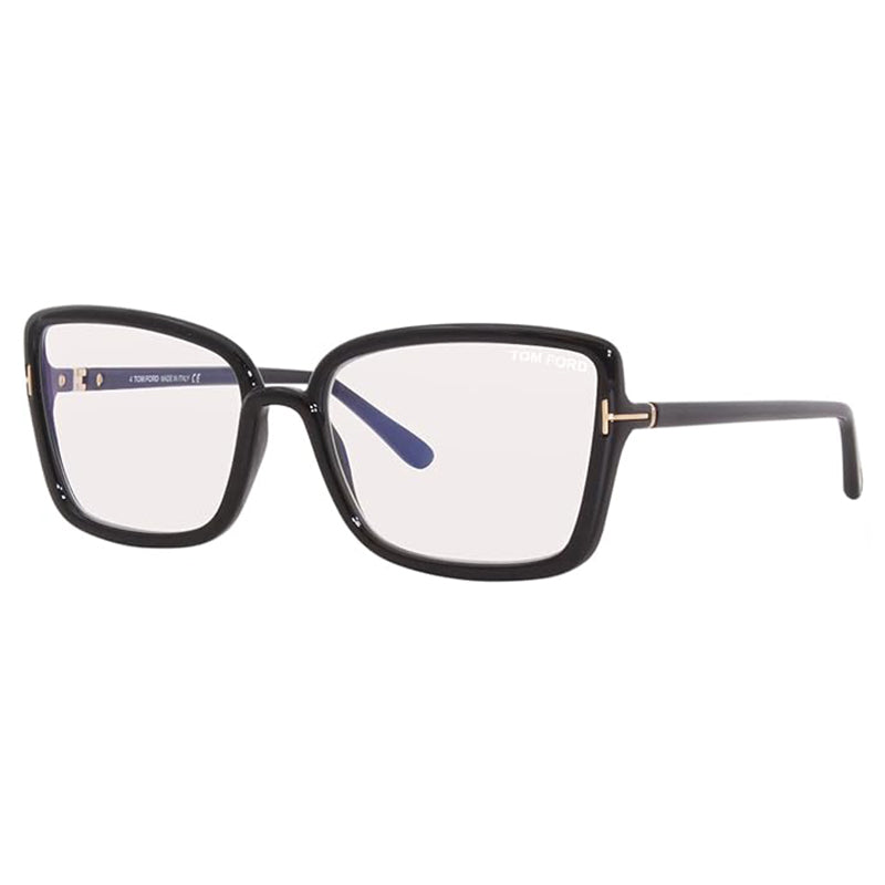 Tom Ford Eyeglasses Butterfly Full Rim, Auburn Havana Frame and Clear Demo Lenses Lens FT5813-B054