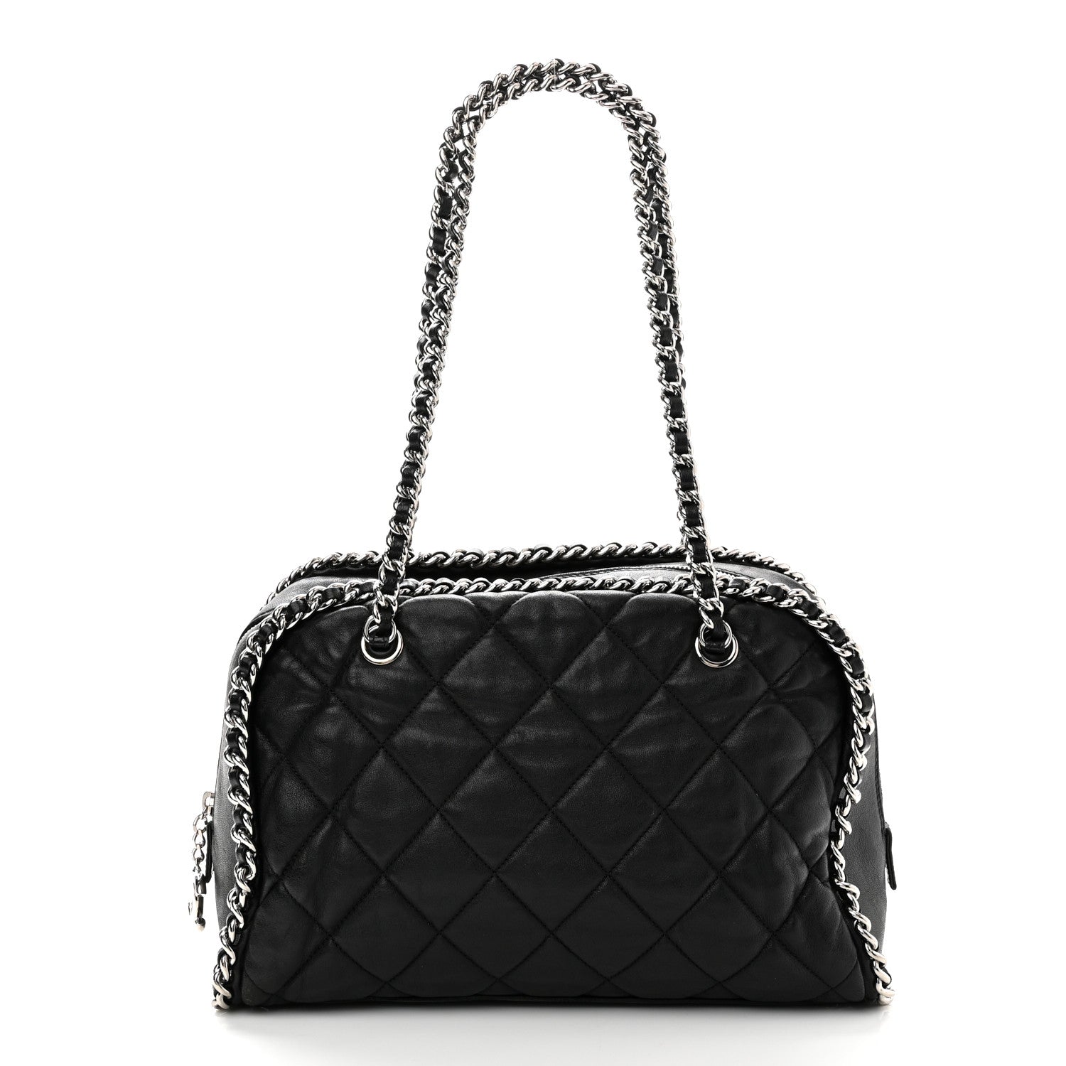 Calfskin Chain Around Bowler Black