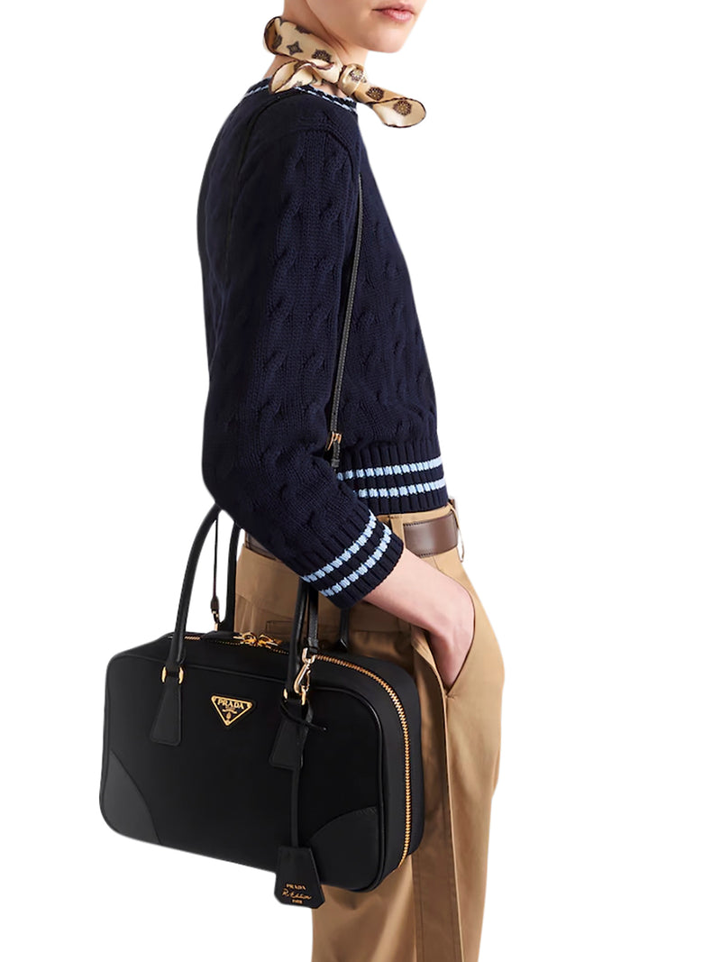 Prada Women Re-Edition 1978 Medium Top Bag In Re-Nylon And Saffiano